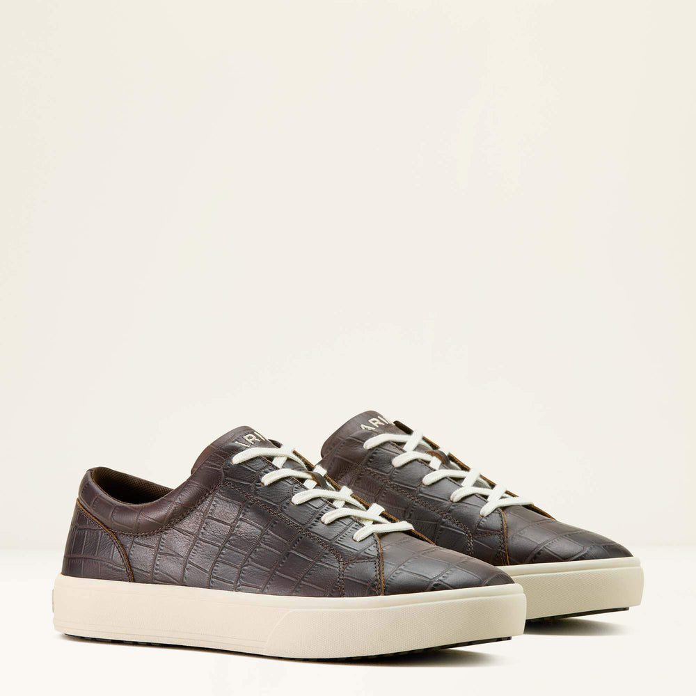 Sawyer Shoe Men - ANTIQUE TAN CROC PRINT