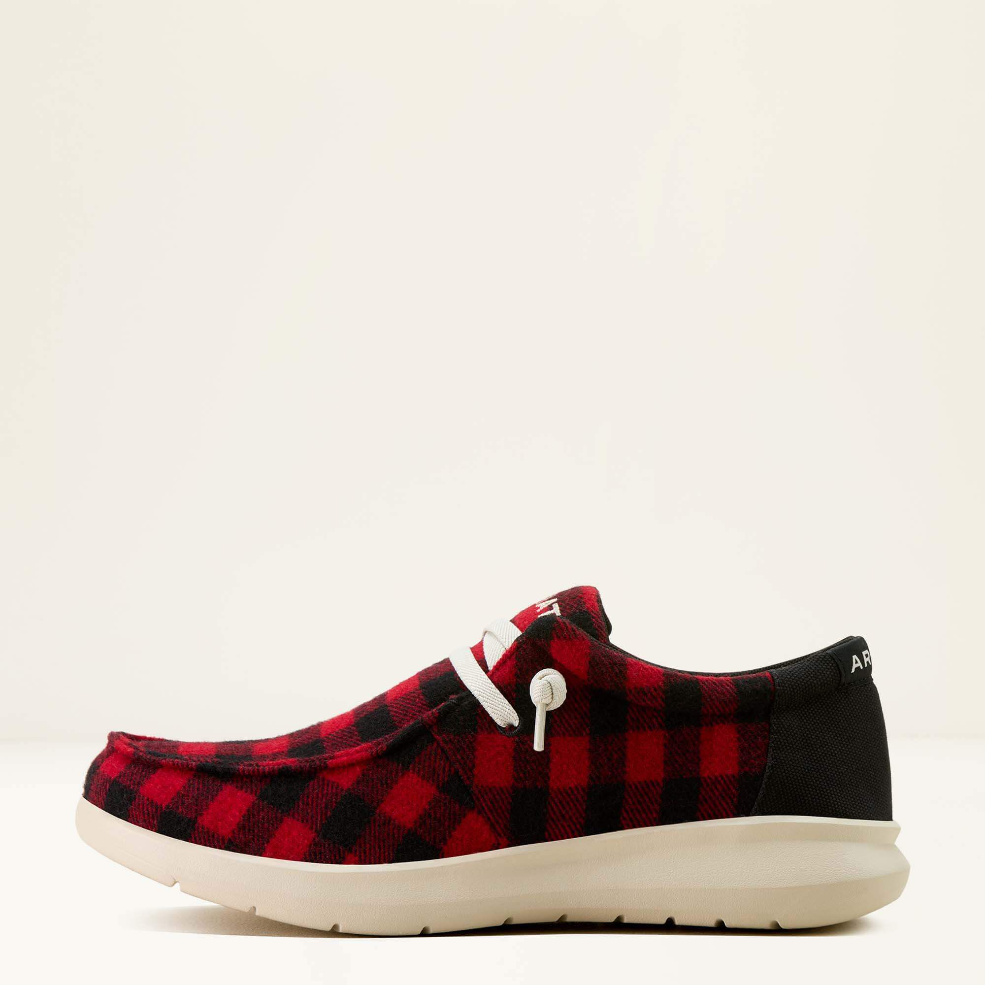 Hilo Shoe Men - RED BUFFALO CHECK FLANNEL
