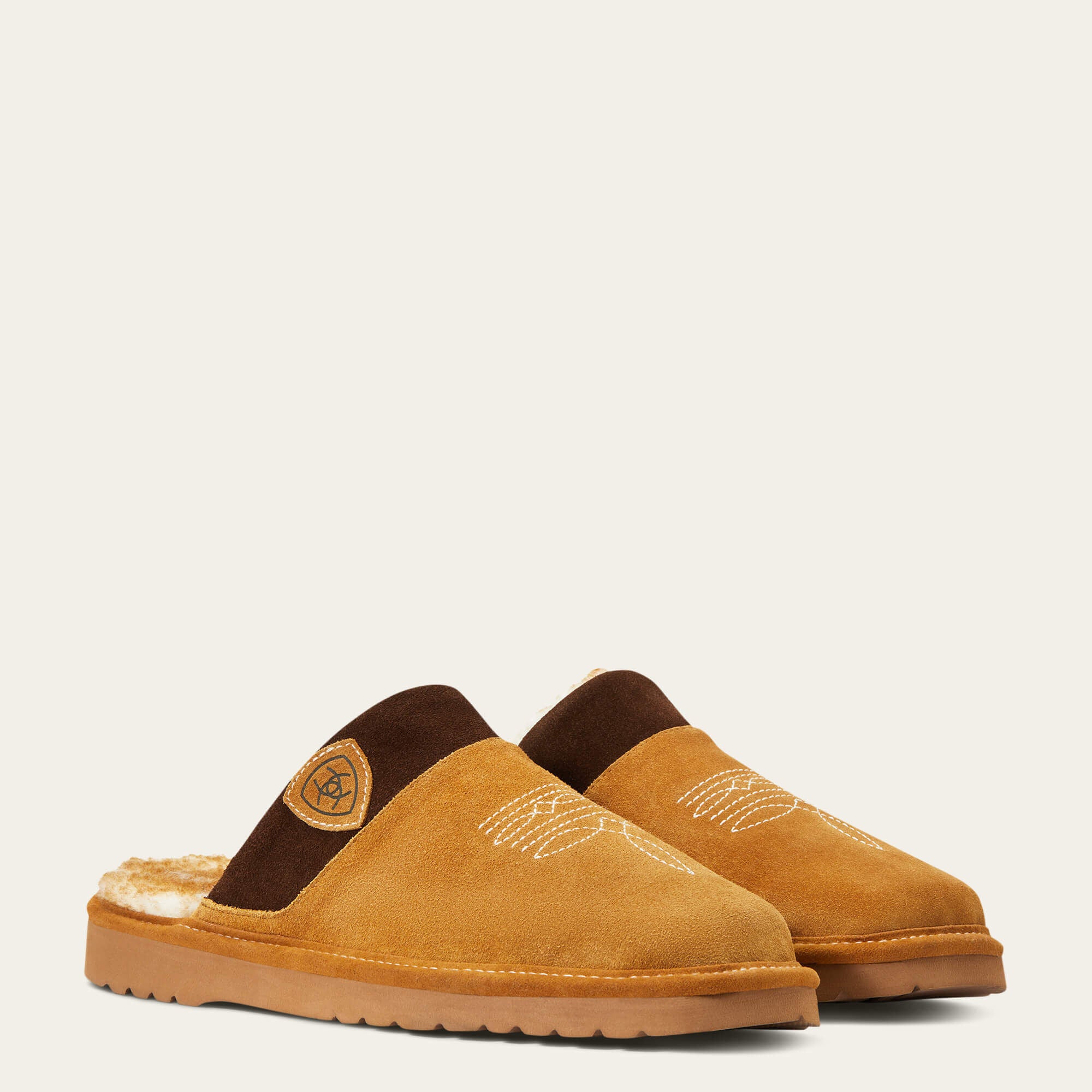 Silversmith Square Toe Slipper Men - CHESTNUT