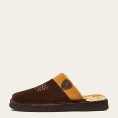 Silversmith Square Toe Slipper Men - CHOCOLATE