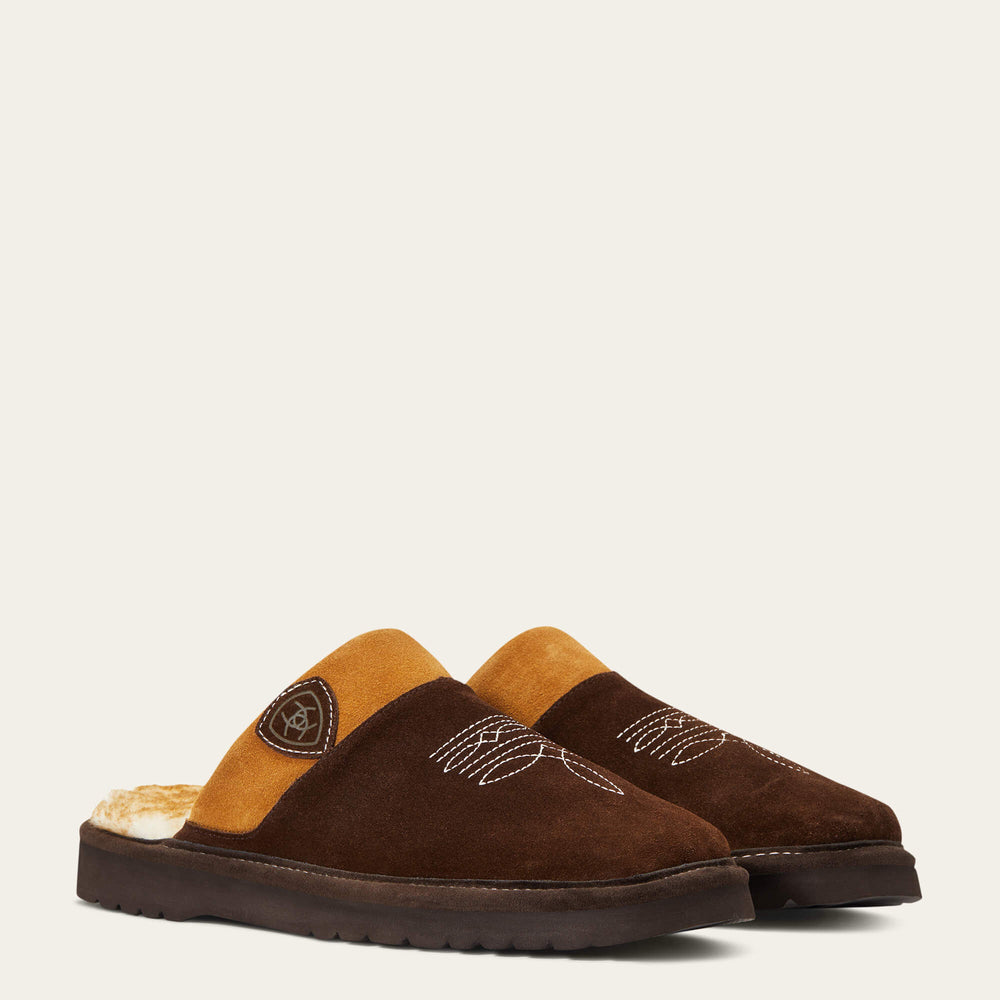 Silversmith Square Toe Slipper Men - CHOCOLATE