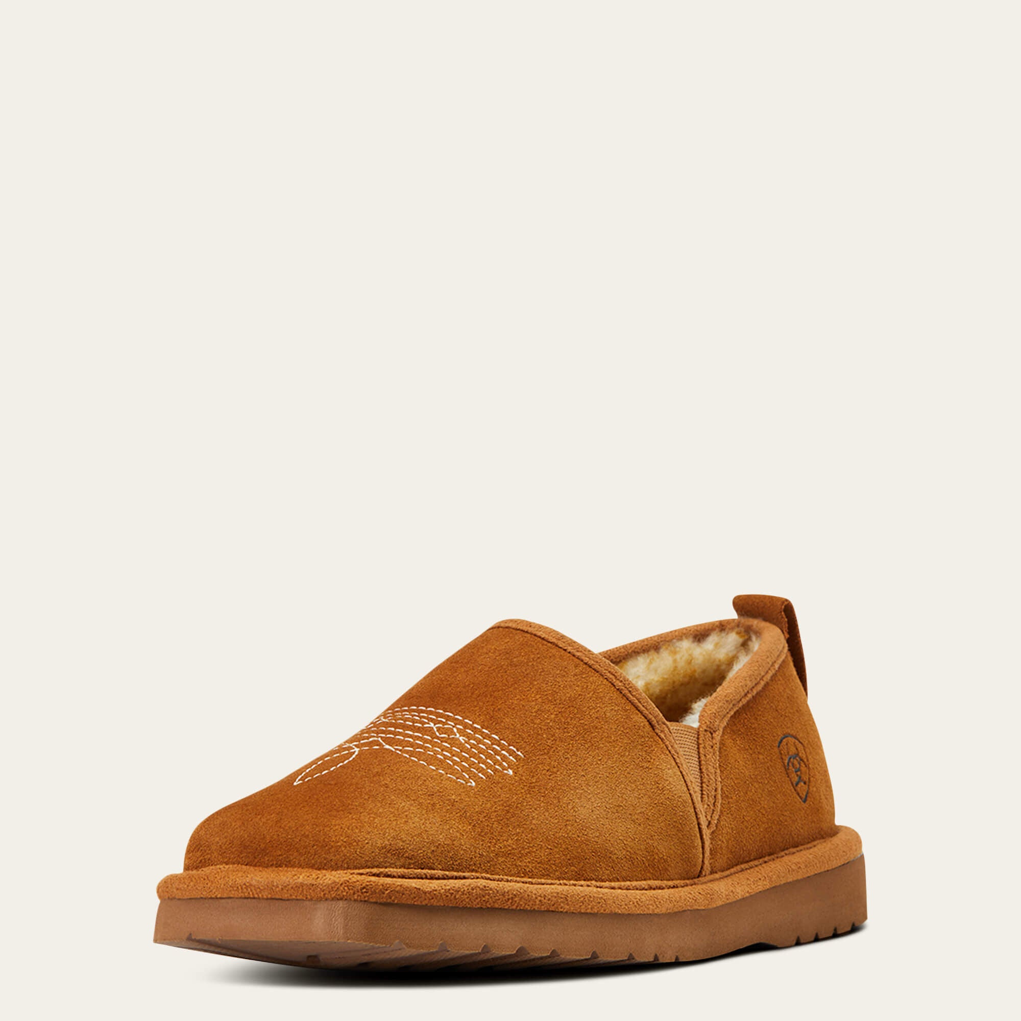 Lasso Square Toe Slipper Men - CHESTNUT
