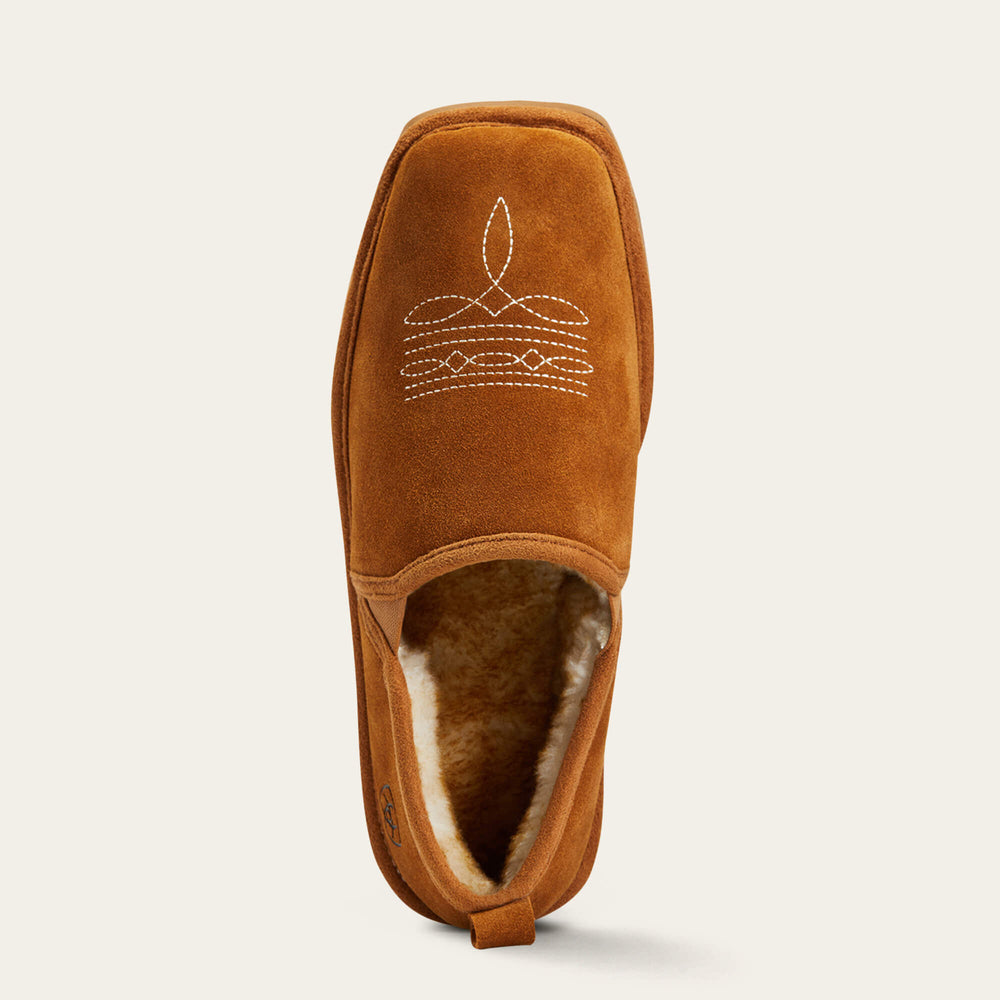 Lasso Square Toe Slipper Men - CHESTNUT