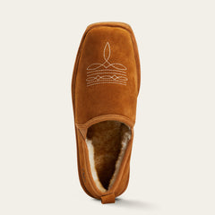 Lasso Square Toe Slipper Men - CHESTNUT