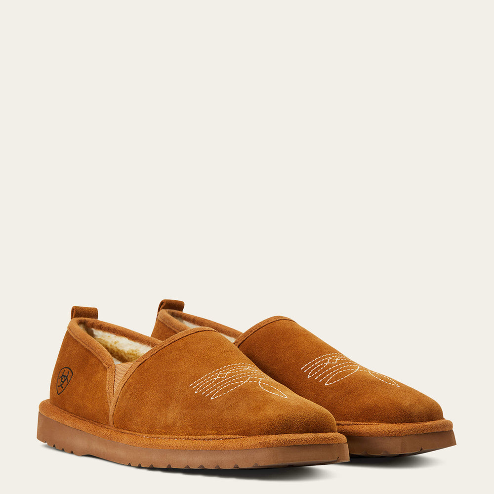 Lasso Square Toe Slipper Men - CHESTNUT