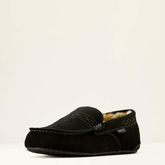 Clayton Moccasin Slipper Men - BLACK