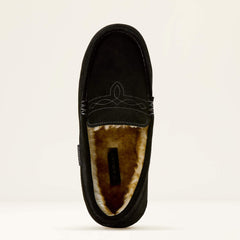 Clayton Moccasin Slipper Men - BLACK