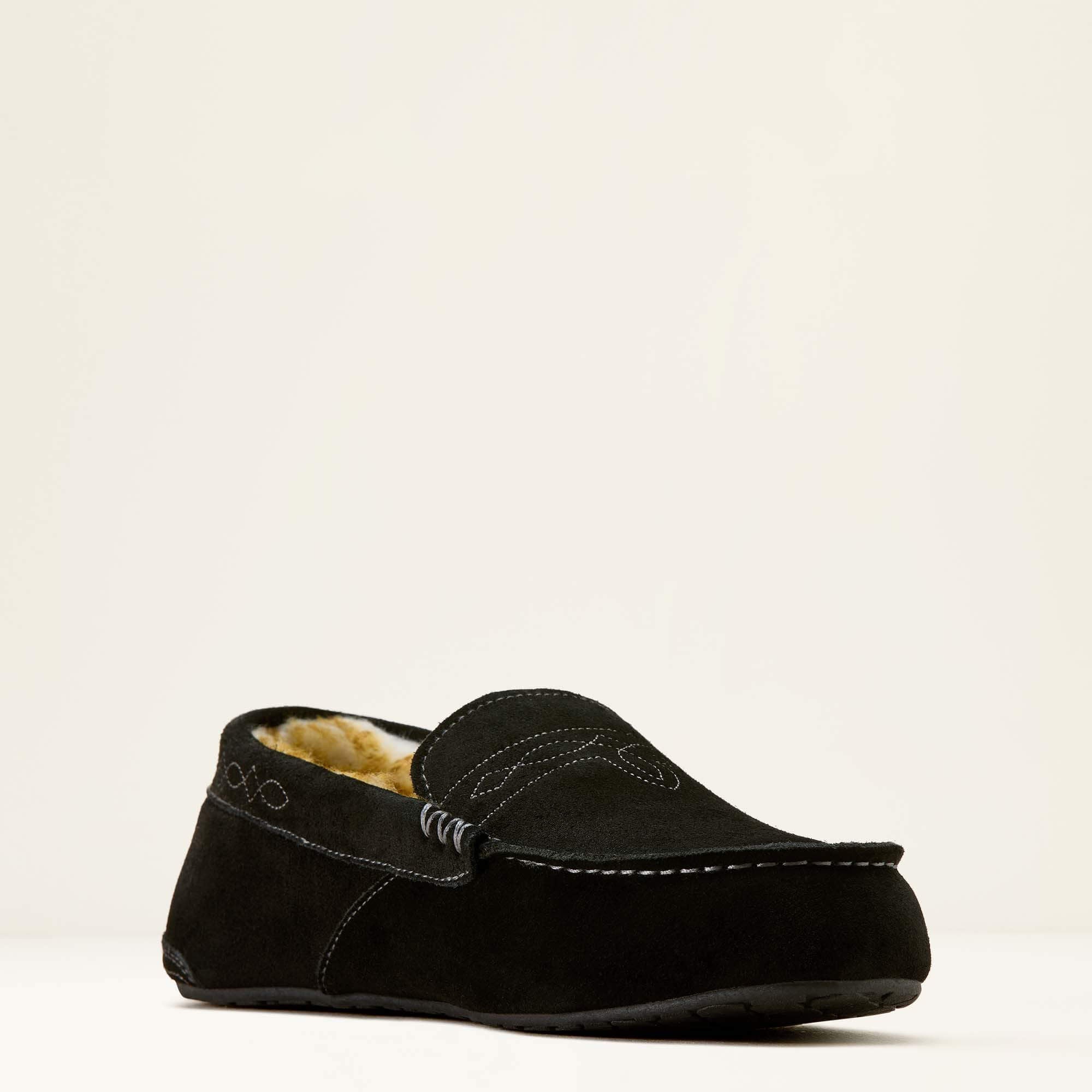 Clayton Moccasin Slipper Men - BLACK