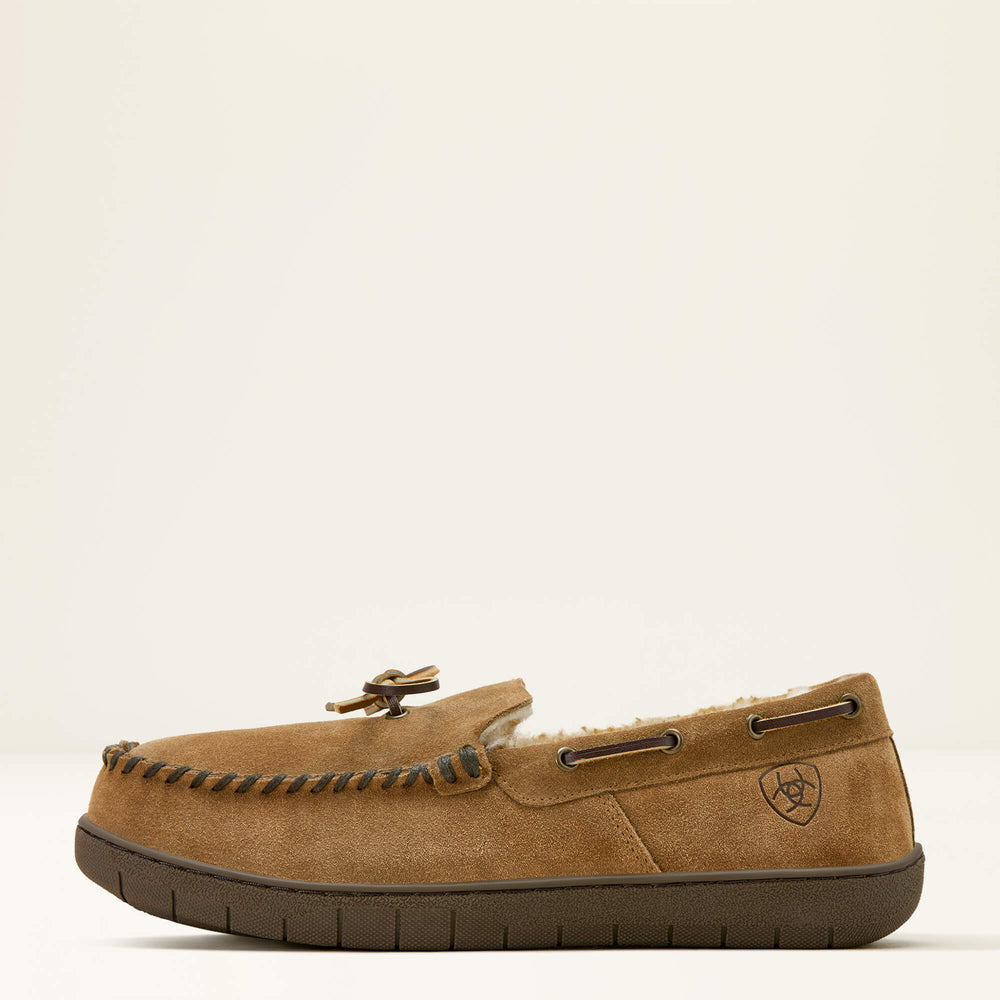 Moccasin Slipper Men - CHESTNUT