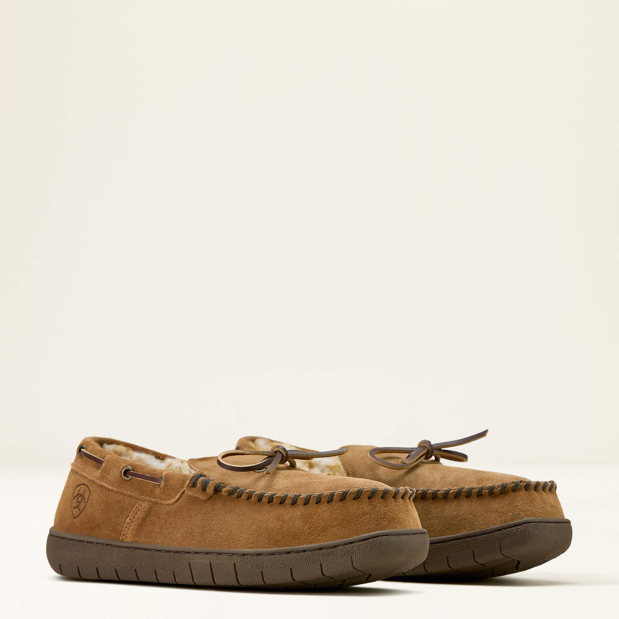 Moccasin Slipper Men - CHESTNUT