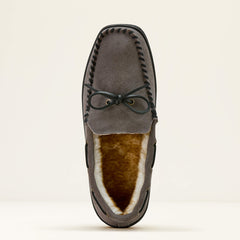 Moccasin Slipper Men - GREY