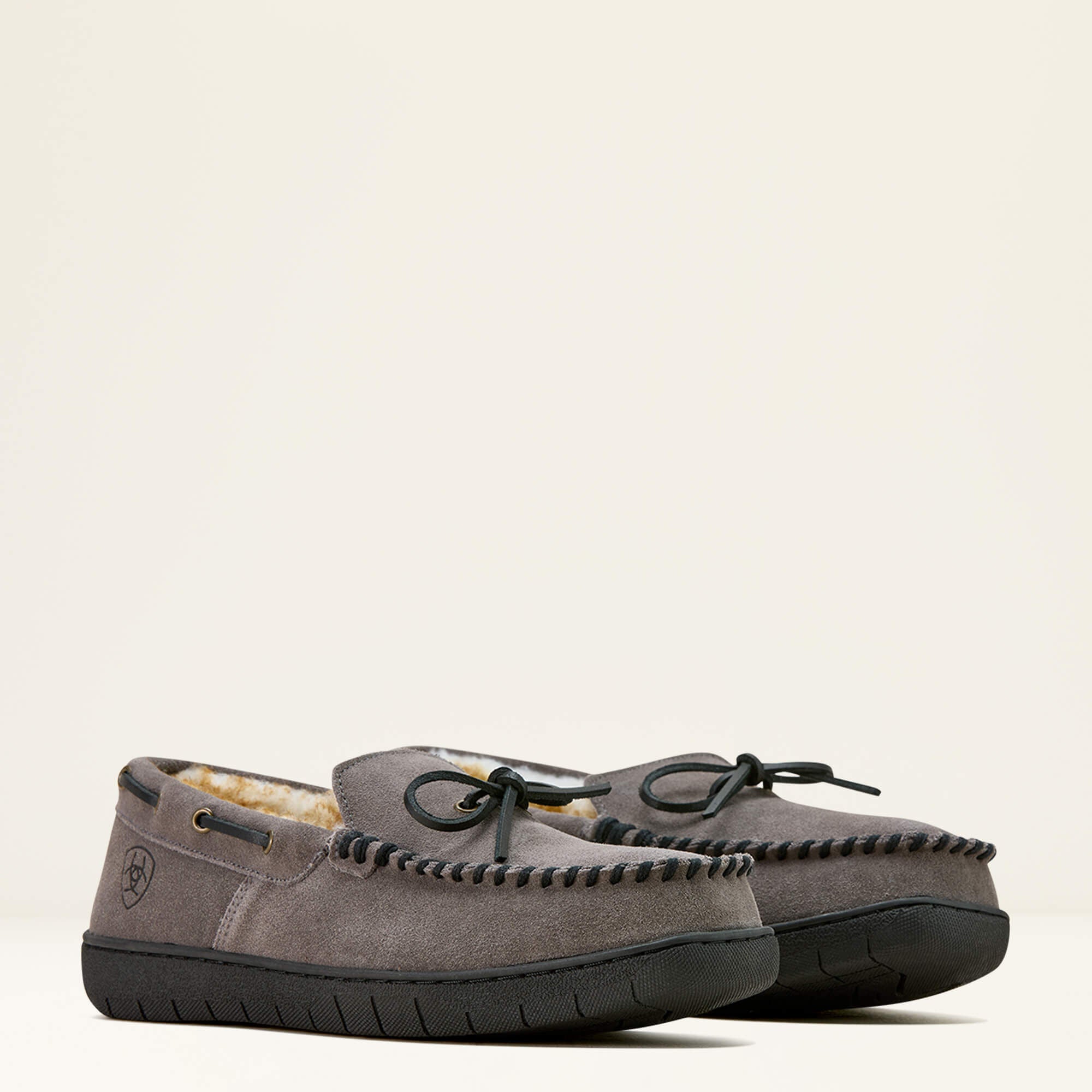 Moccasin Slipper Men - GREY
