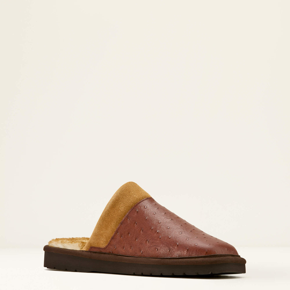Silversmith Square Toe Exotic Slipper Men - BURGUNDY/CORDOVAN