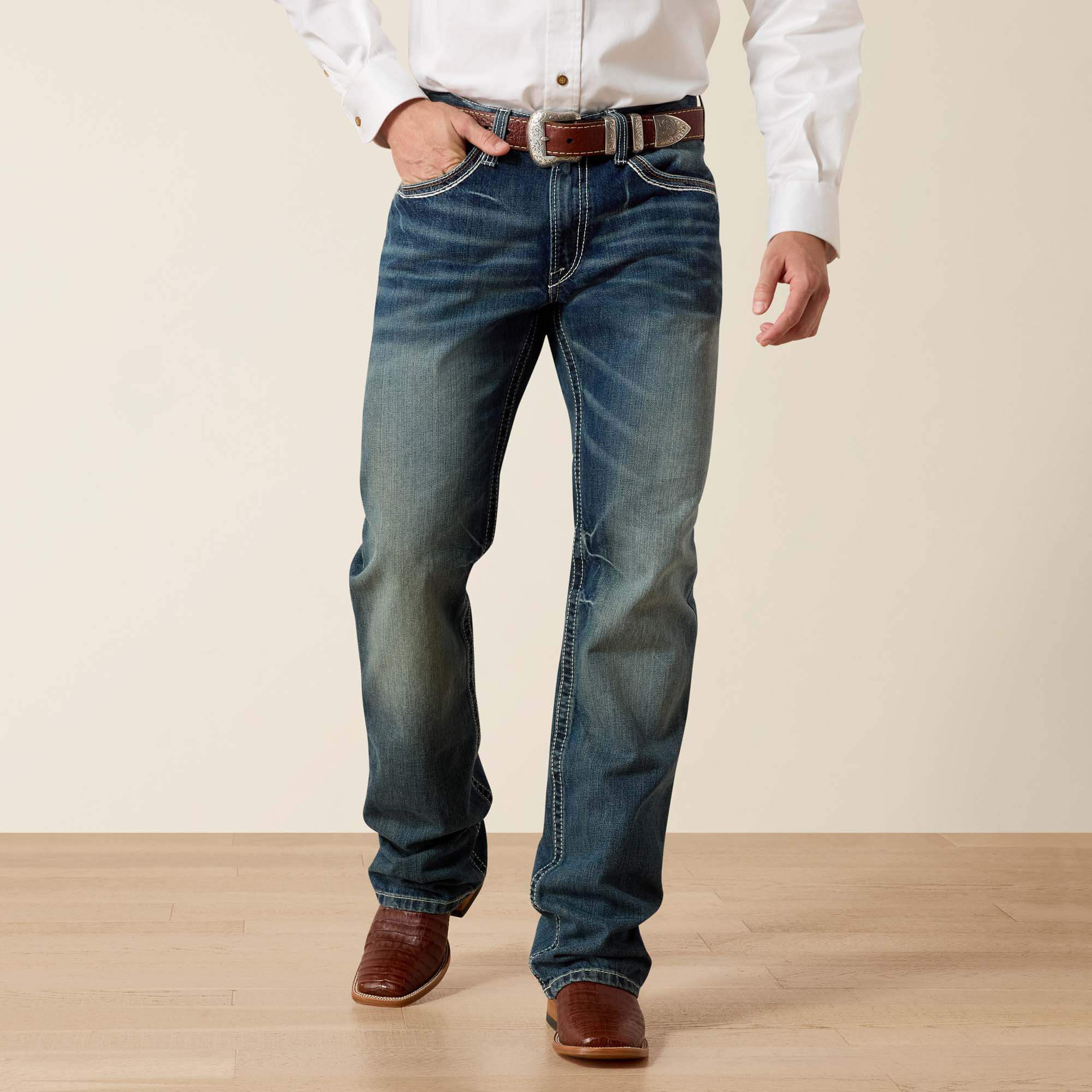 M4 Low Rise Coltrane Boot Cut Jean Men - DURANGO