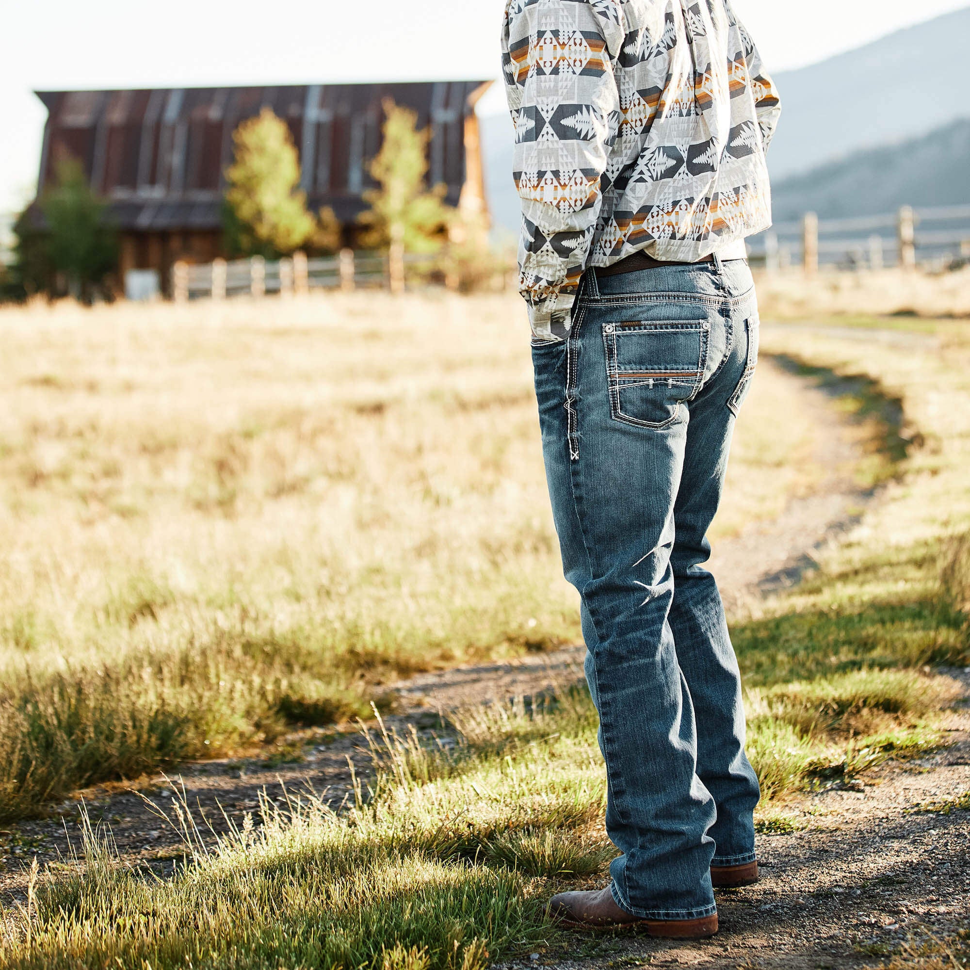 M4 Low Rise Coltrane Boot Cut Jean Men - DURANGO