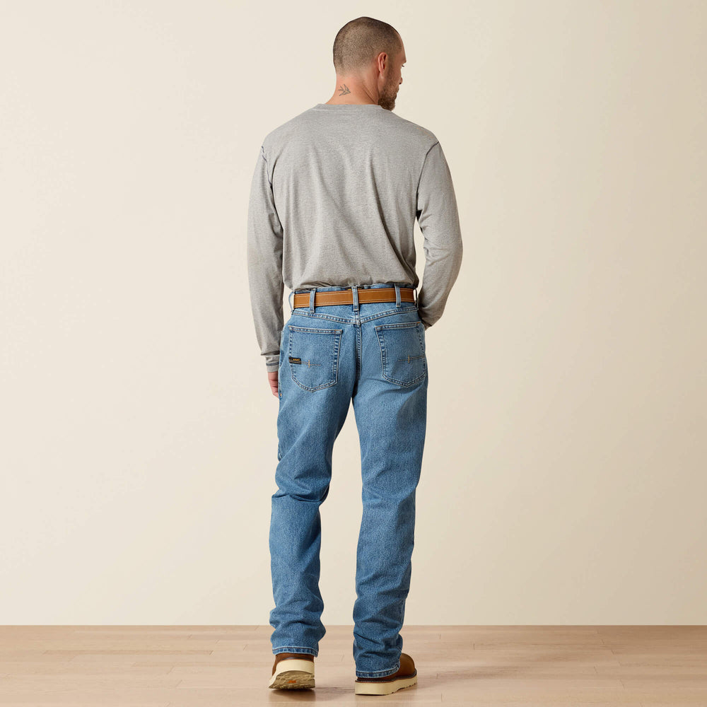 Rebar M4 Relaxed DuraStretch Basic Boot Cut Jean Men - BLUE HAZE
