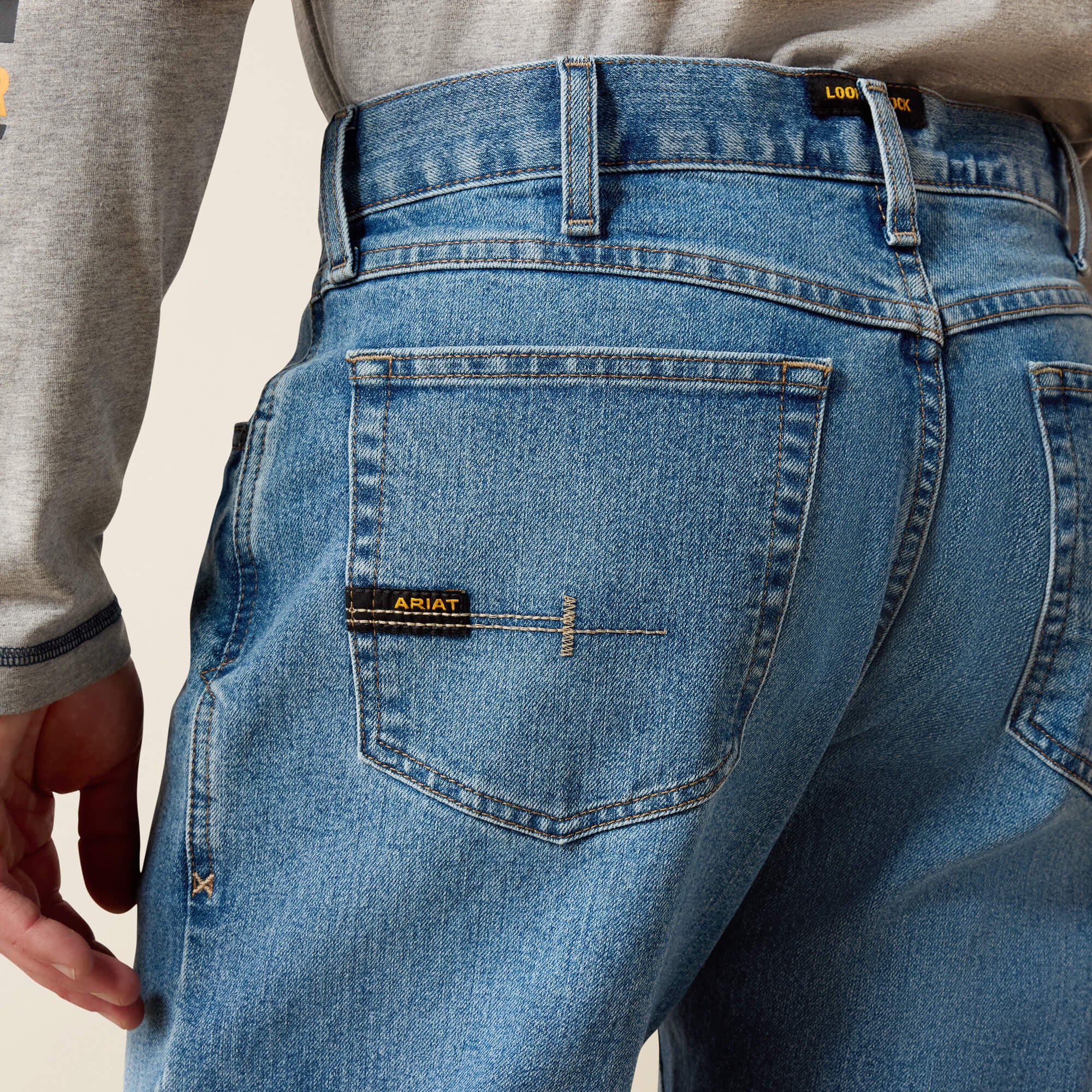 Rebar M4 Relaxed DuraStretch Basic Boot Cut Jean Men - BLUE HAZE