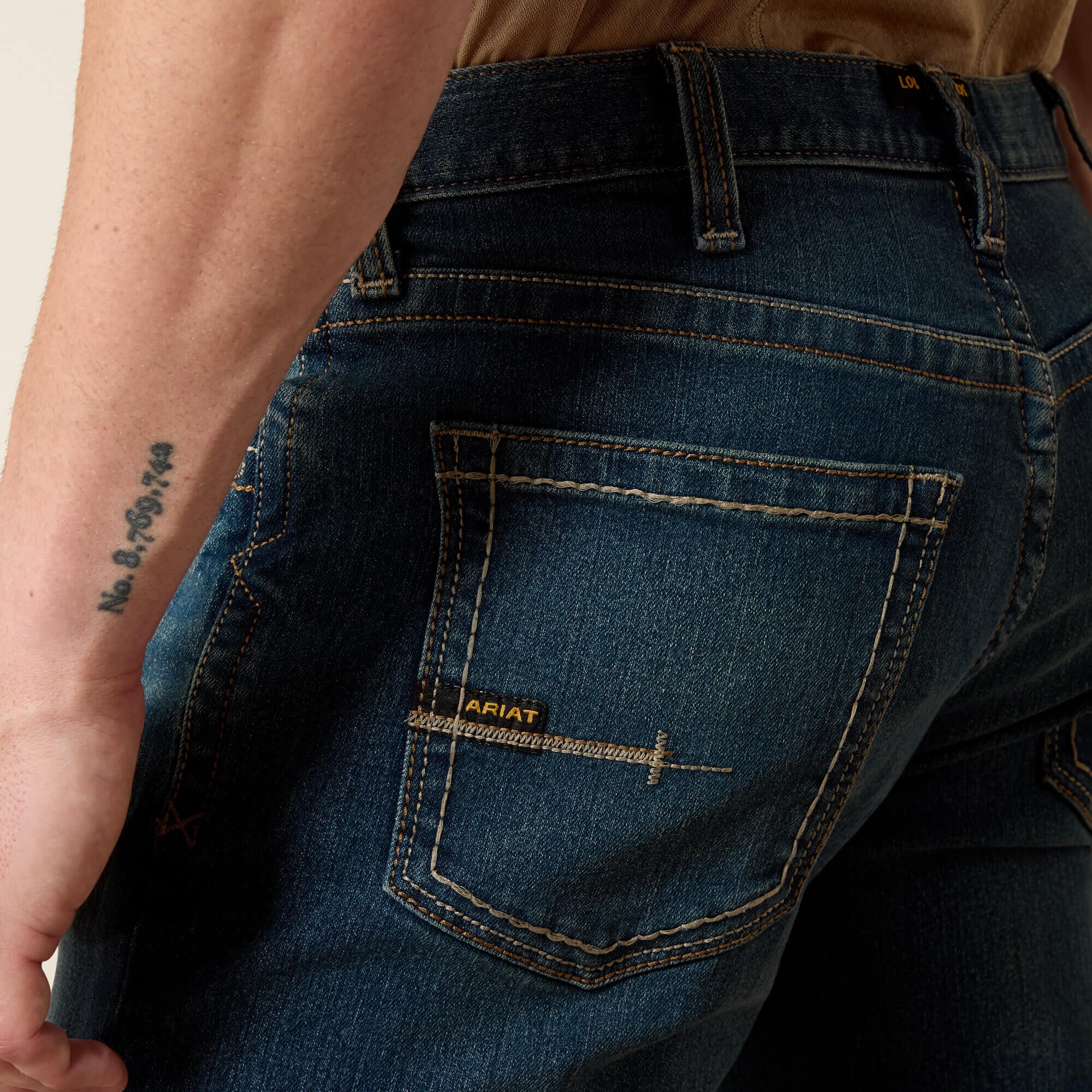 Men's Slim Fit Work Pants - Rebar Denim Men - IRONSIDE