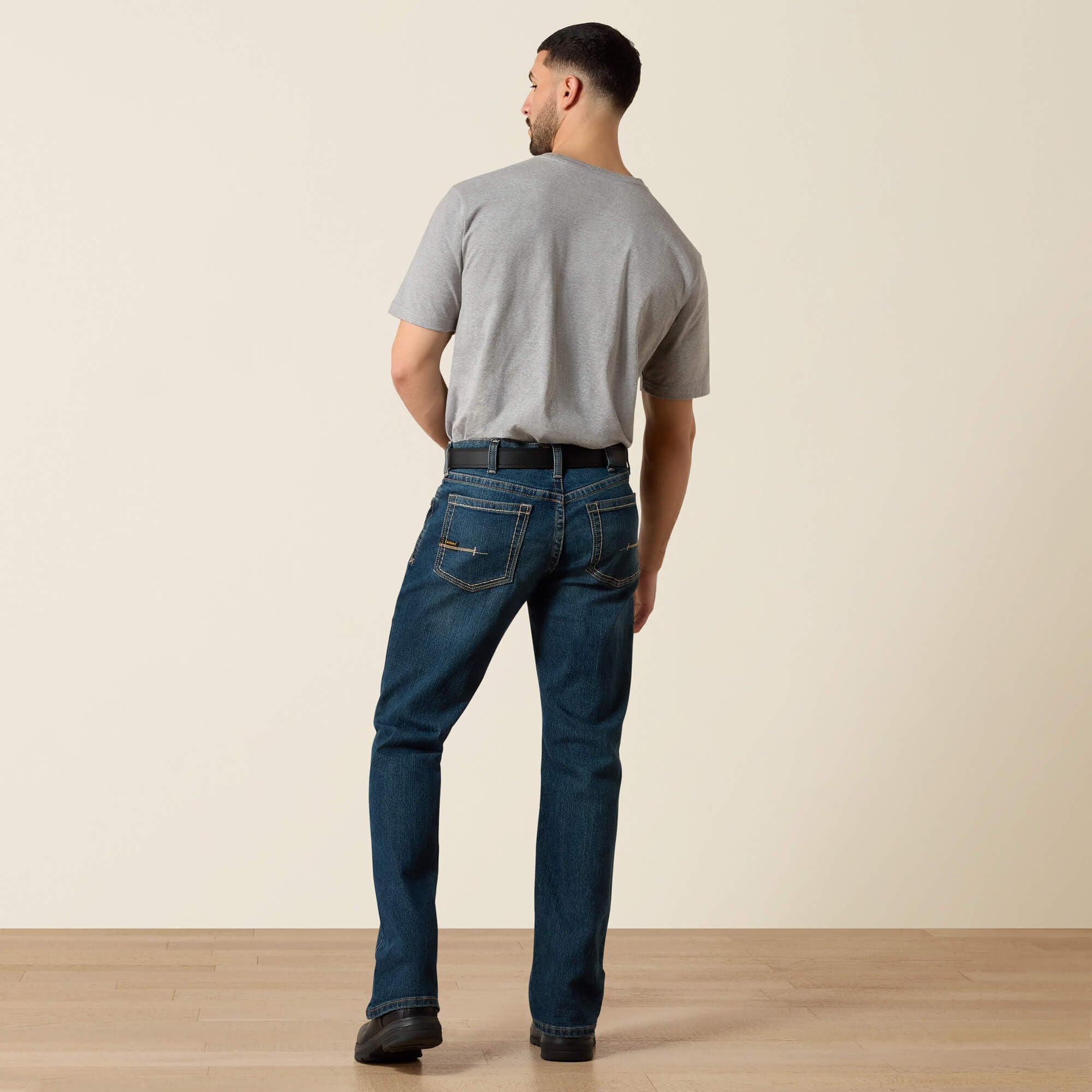 Men's Low Rise, Bootcut Work Pants - Rebar Denim Men - BODIE
