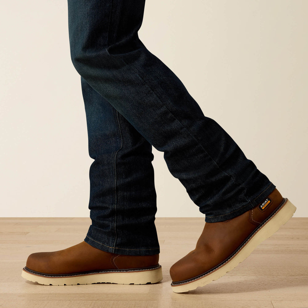 Rebar M4 Relaxed DuraStretch Basic Stackable Straight Leg Jean Men - BLACKSTONE