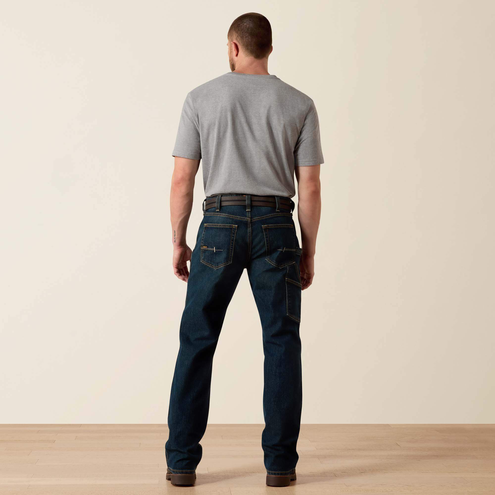 Rebar M4 Low Rise DuraStretch Workhorse Boot Cut Jean Men - PHANTOM