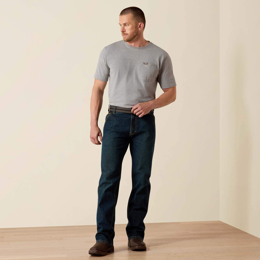 Rebar M4 Low Rise DuraStretch Workhorse Boot Cut Jean Men - PHANTOM