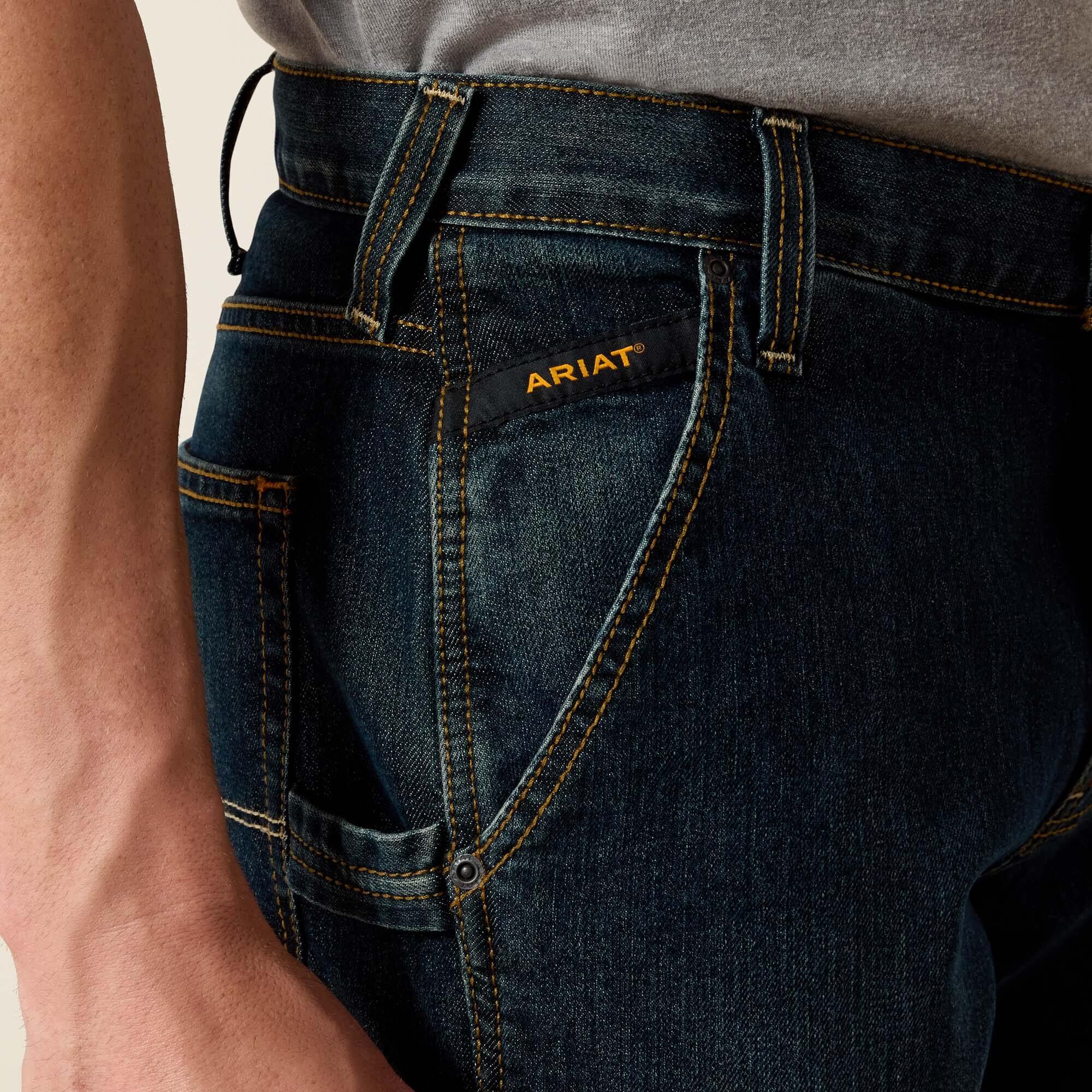 Rebar M4 Low Rise DuraStretch Workhorse Boot Cut Jean Men - PHANTOM