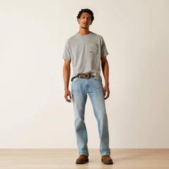 Rebar M4 Relaxed DuraStretch Basic Stackable Straight Leg Jean Men - SHORELINE
