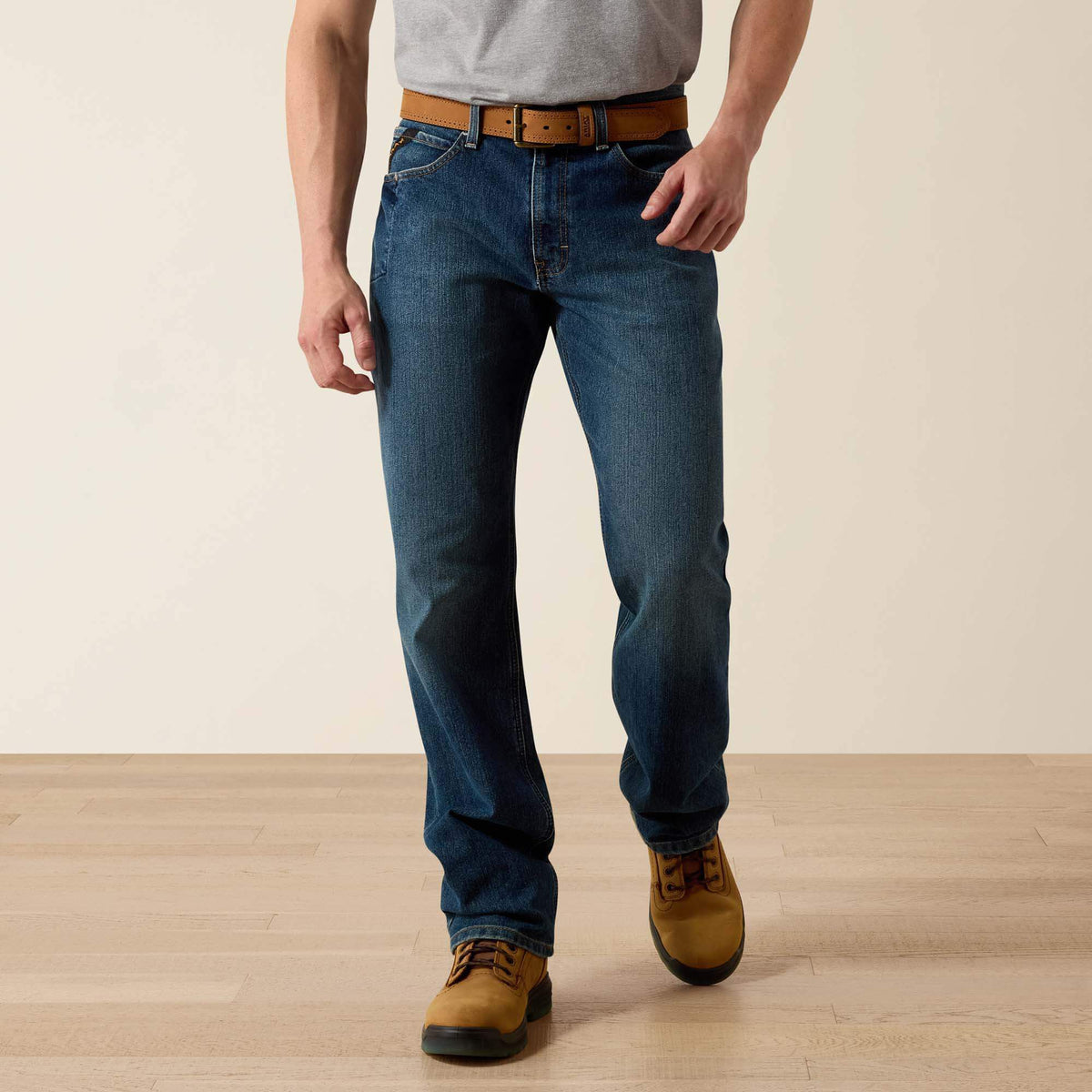 Rebar M3 Loose DuraStretch Basic Stackable Straight Leg Jean Men - SIERRA