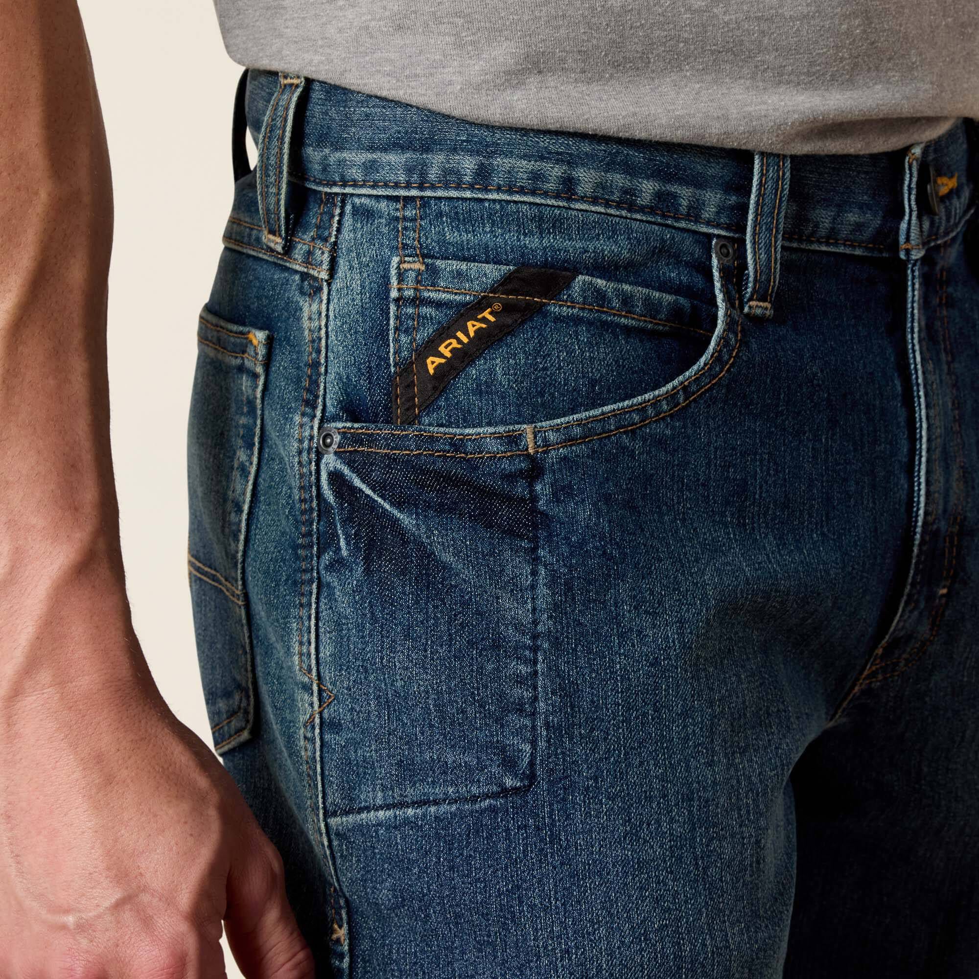 Rebar M3 Loose DuraStretch Basic Stackable Straight Leg Jean Men - SIERRA