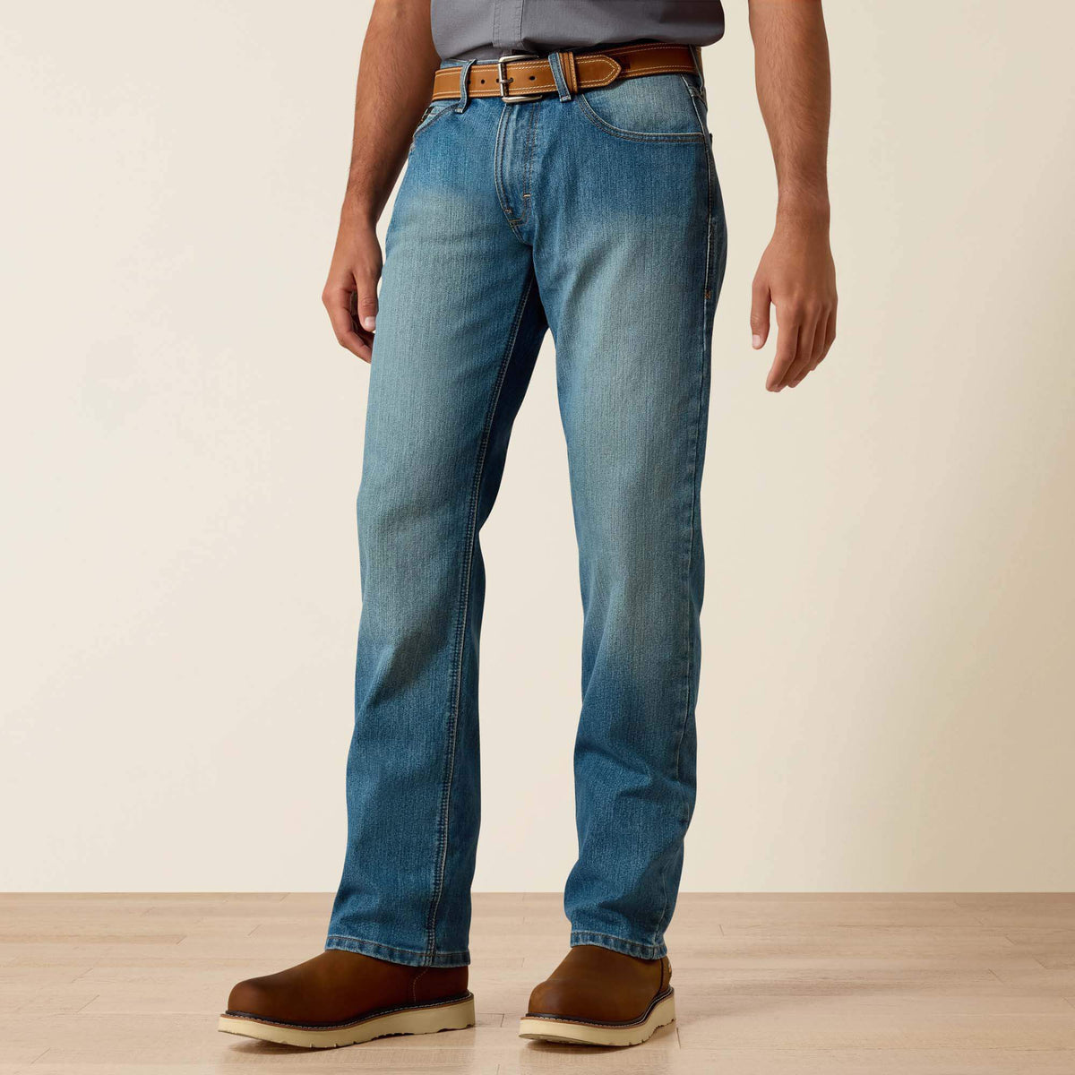 Rebar M5 DuraStretch Basic Stackable Straight Leg Jean Men - EDGEWOOD