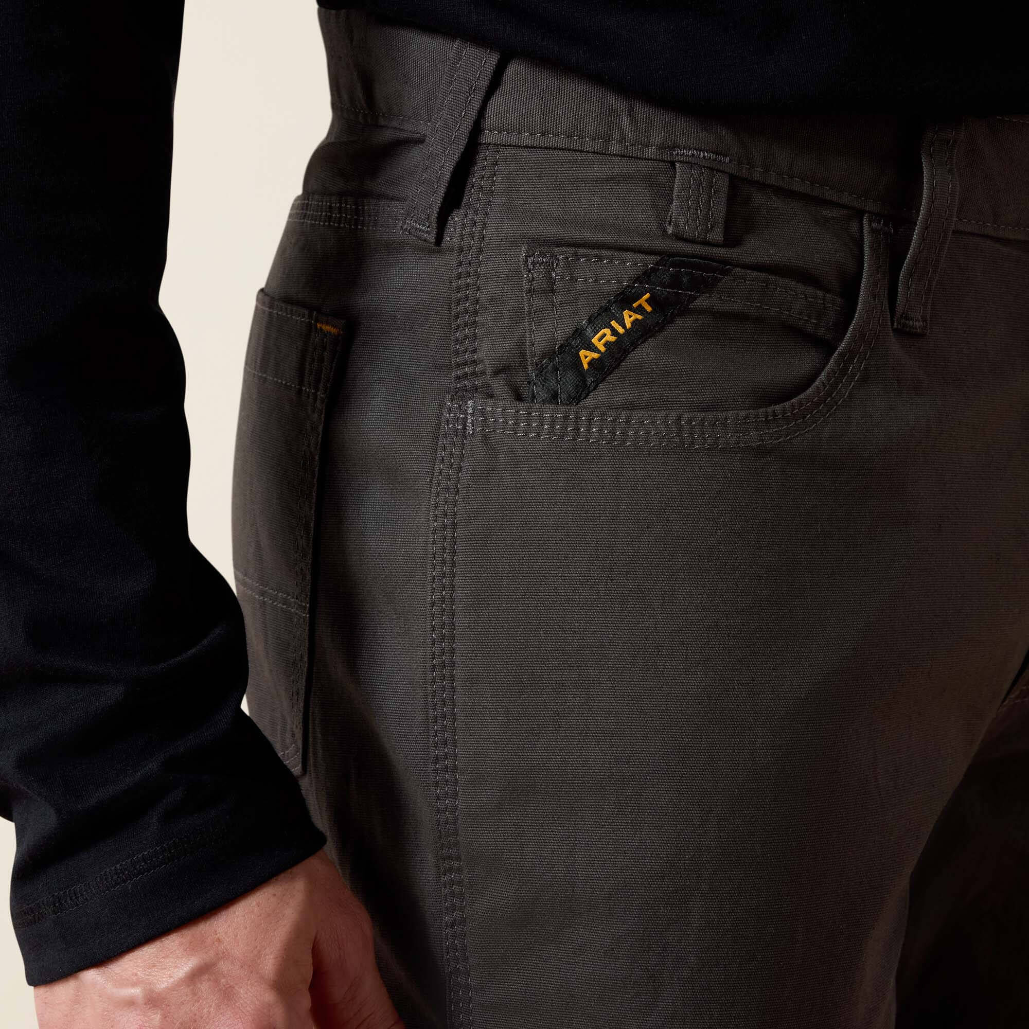 Rebar M4 Low Rise DuraStretch Made Tough Stackable Straight Leg Pant Men - REBAR GRAY