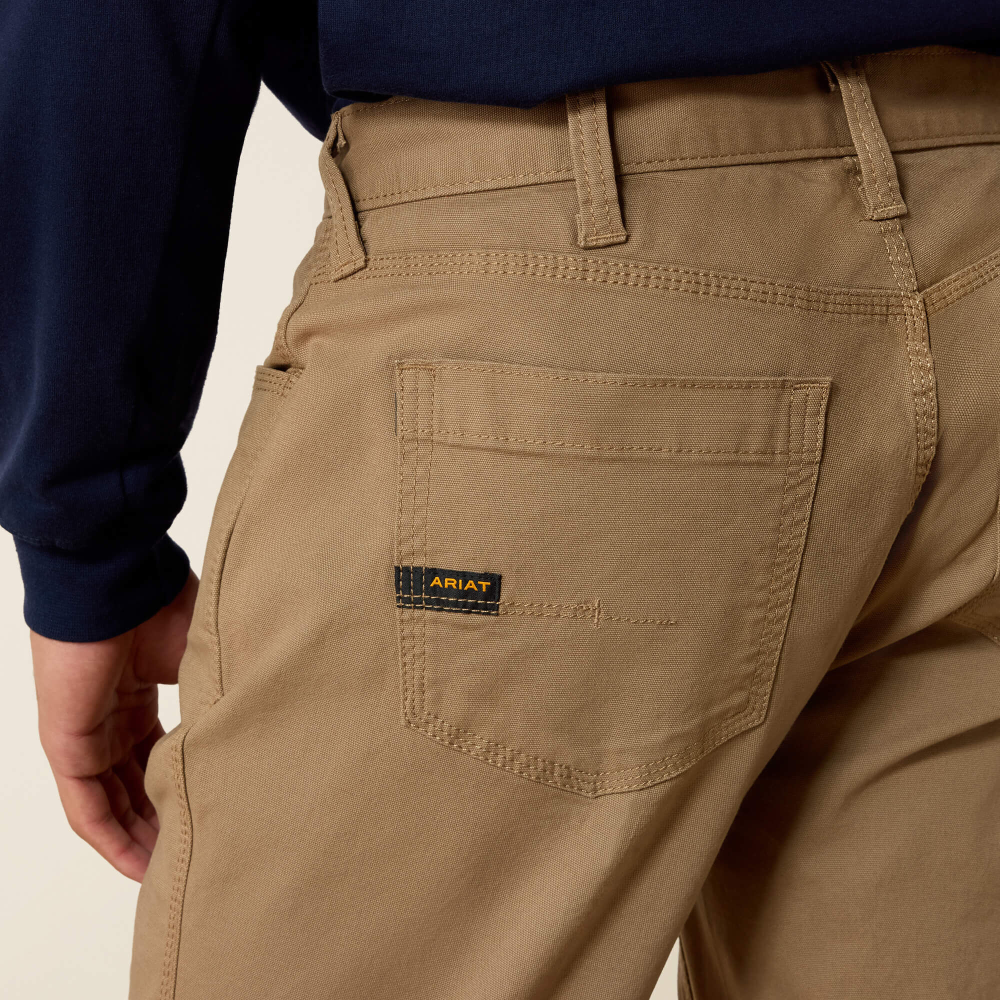 Rebar M4 Low Rise DuraStretch Made Tough Stackable Straight Leg Pant Men - FIELD KHAKI