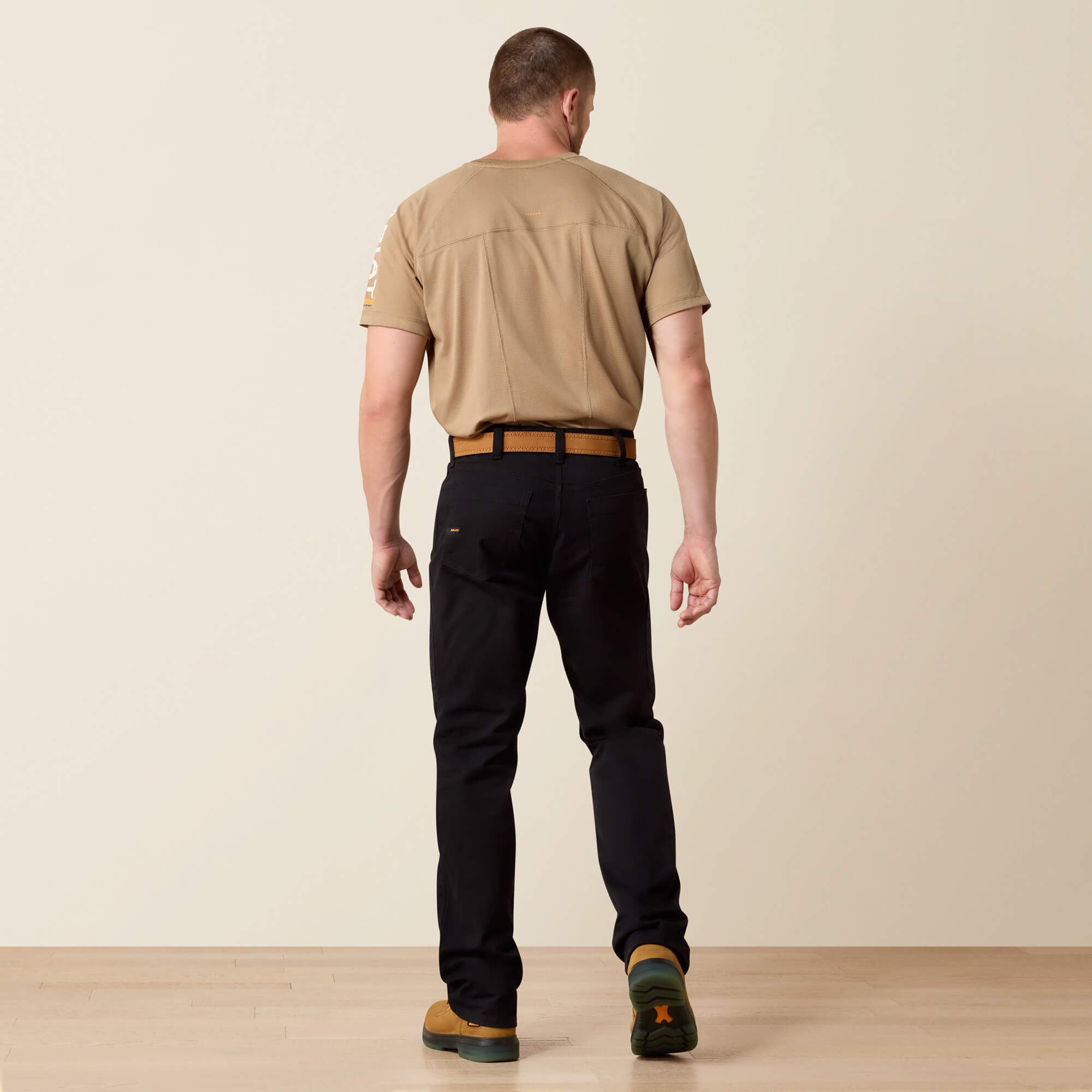 Rebar M4 Low Rise DuraStretch Made Tough Stackable Straight Leg Pant Men - BLACK