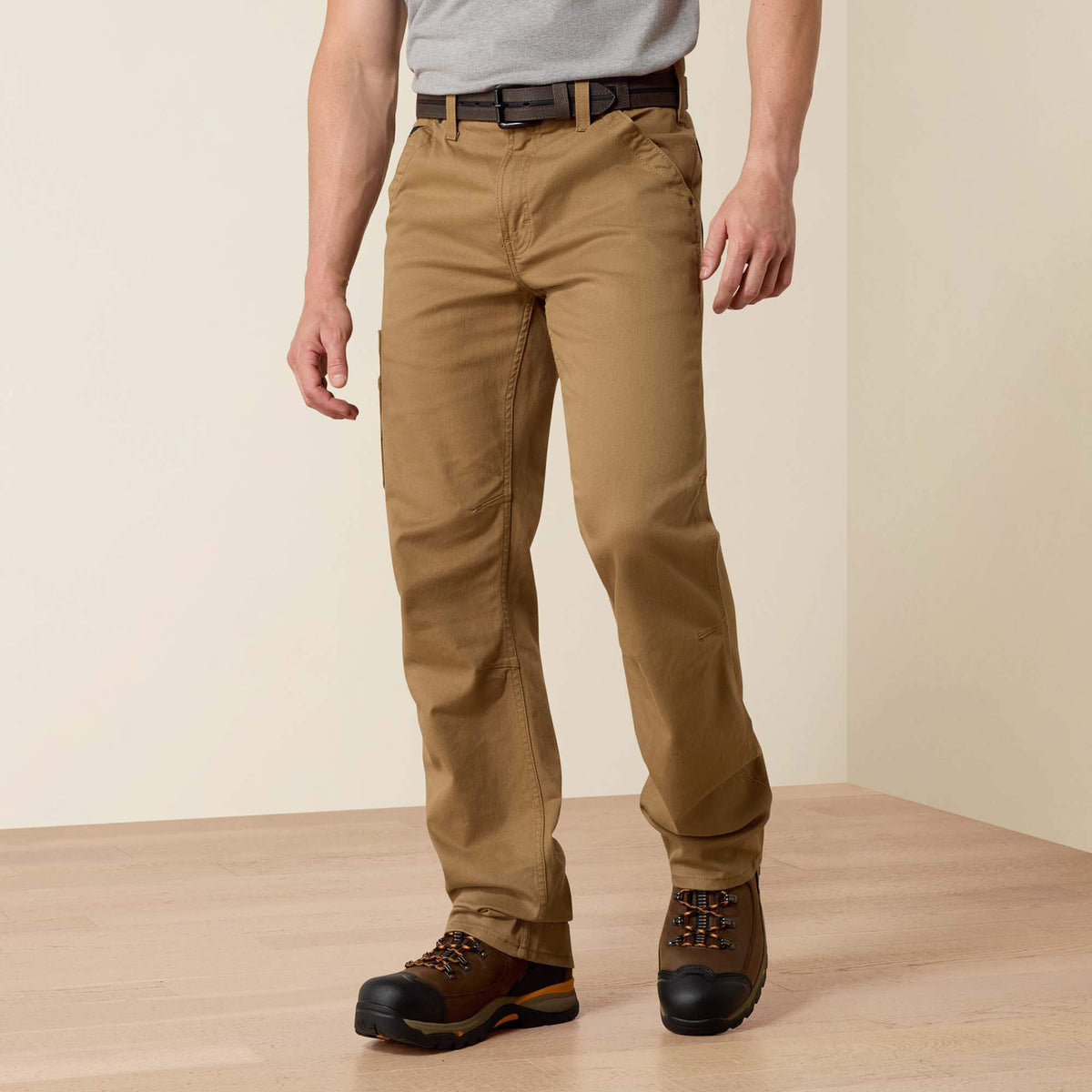 Rebar M4 Relaxed DuraStretch Washed Twill Dungaree Boot Cut Pant Men - FIELD KHAKI