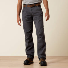 Rebar M4 Relaxed DuraStretch Washed Twill Dungaree Boot Cut Pant Men - REBAR GREY
