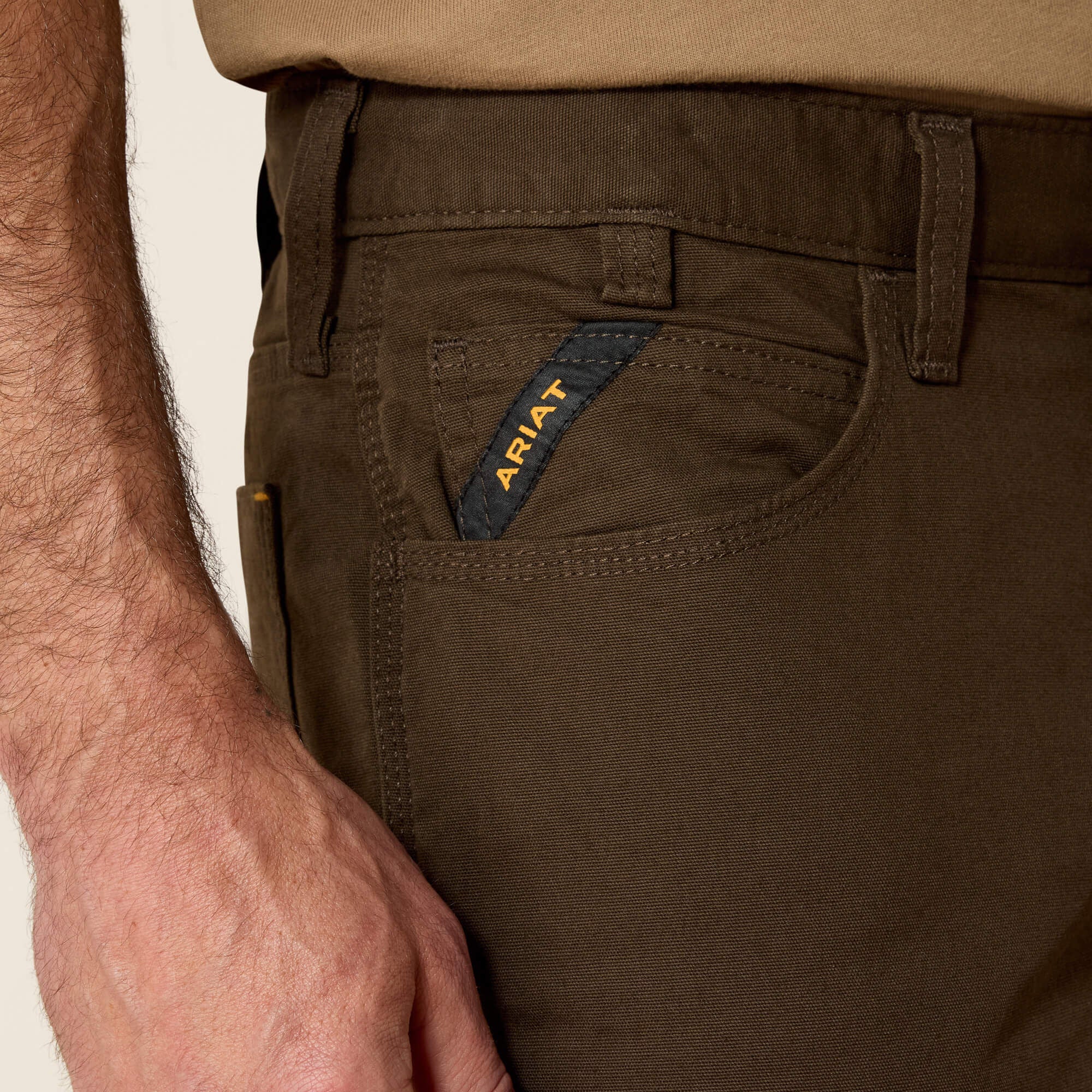 Rebar M4 Low Rise DuraStretch Made Tough Stackable Straight Leg Pant Men - WREN