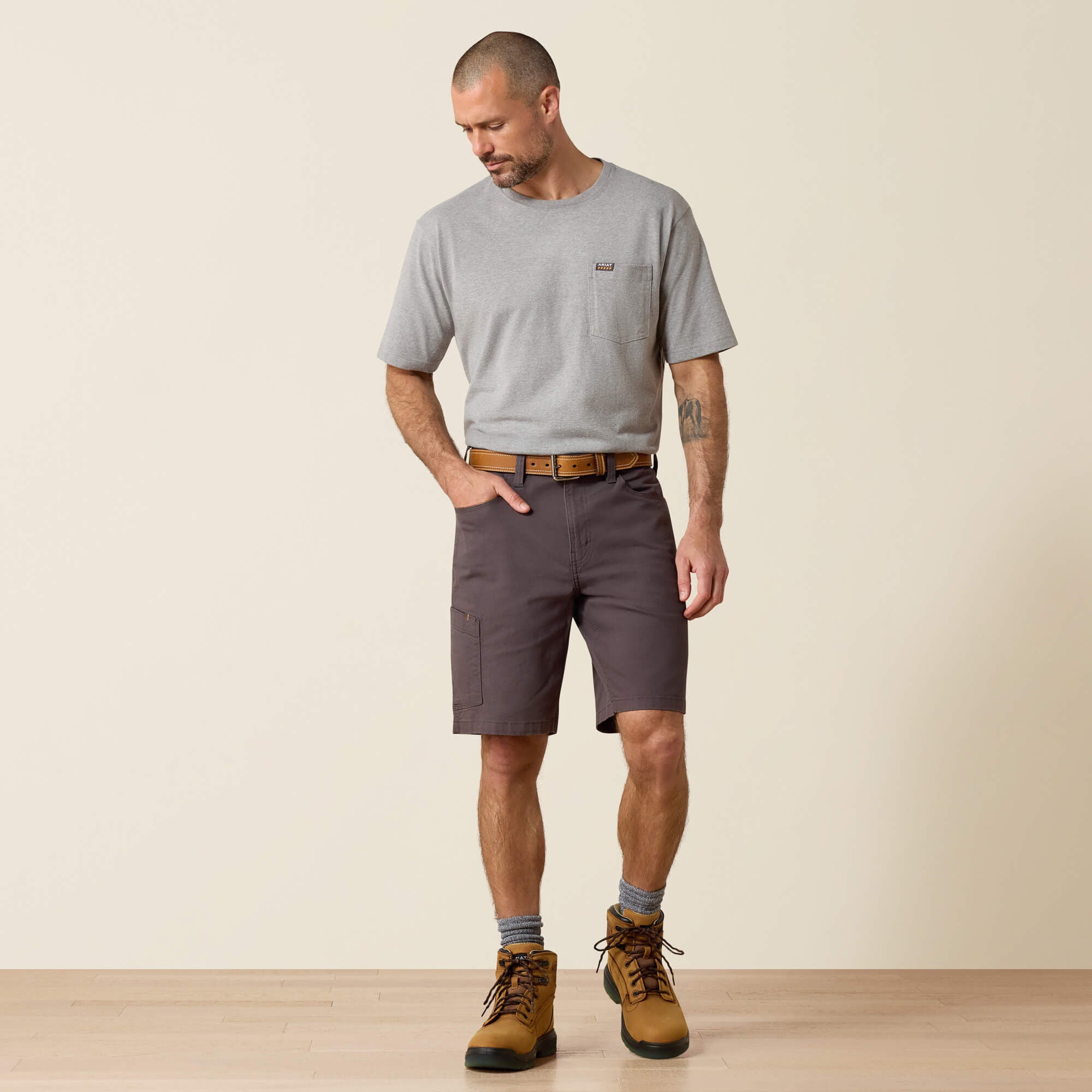 Rebar DuraStretch Made Tough 10" Short Men - REBAR GREY