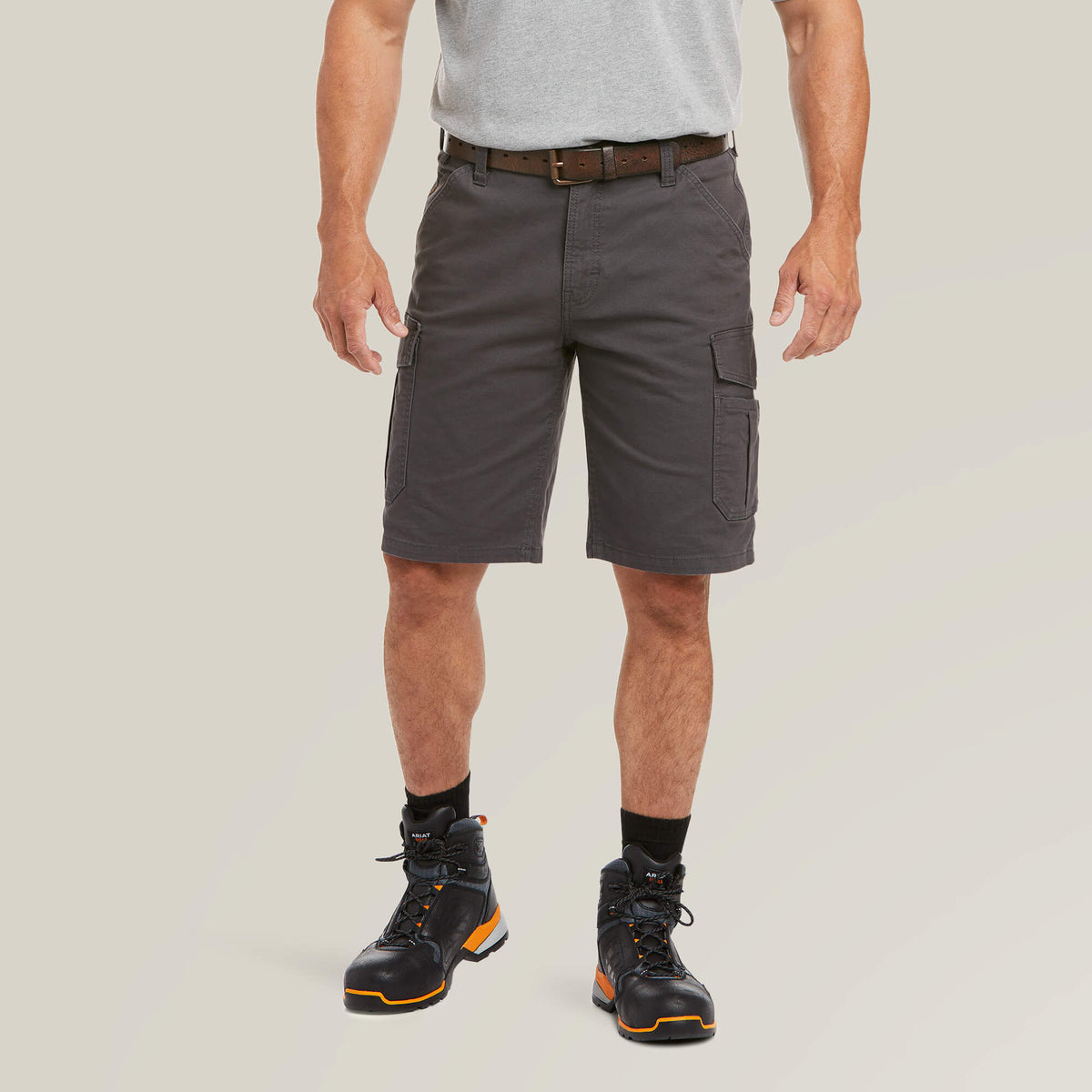 Rebar DuraStretch Made Tough Cargo 11" Short Men - REBAR GREY