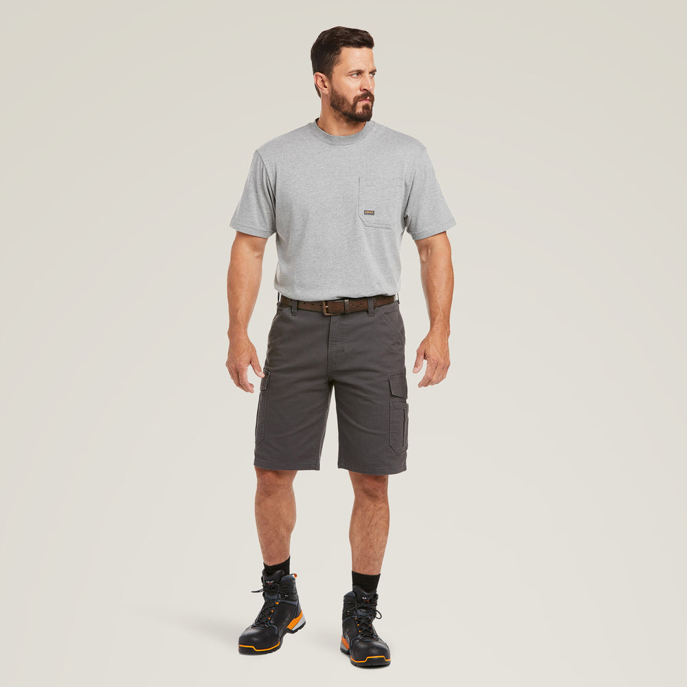 Rebar DuraStretch Made Tough Cargo 11" Short Men - REBAR GREY
