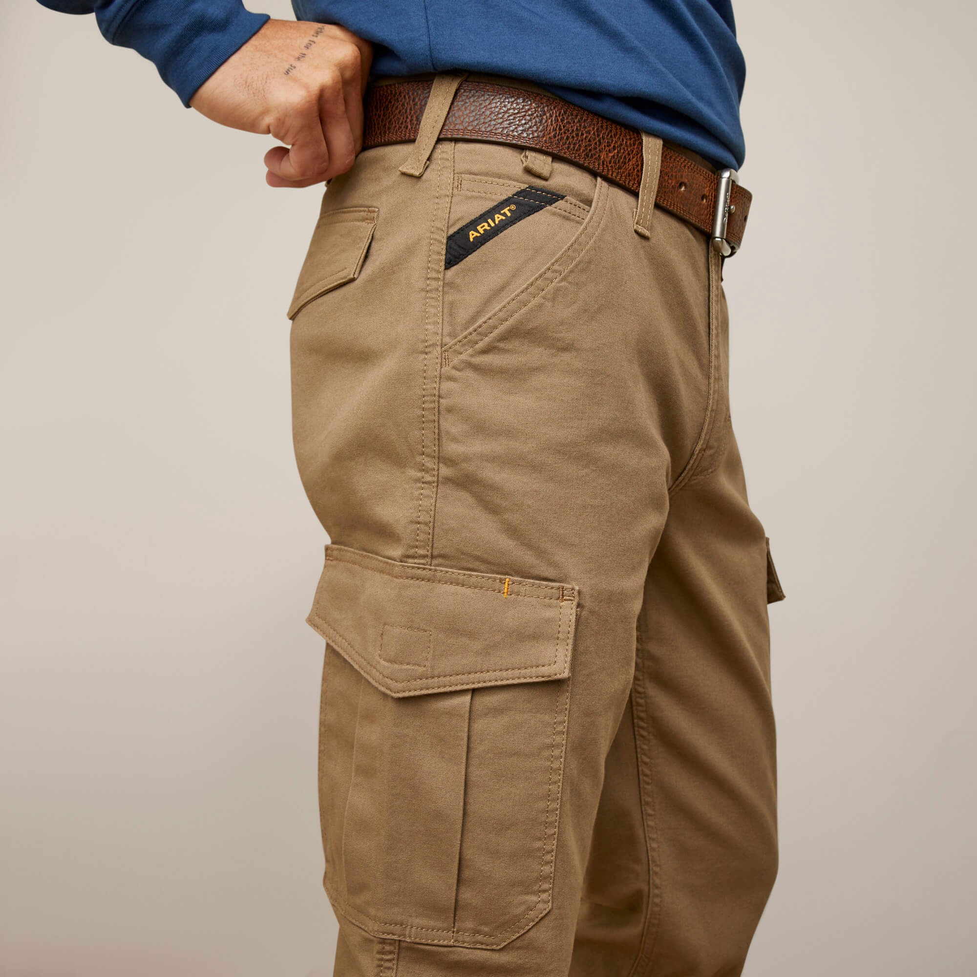 Rebar M4 Relaxed Made Tough Cargo Straight Pant Men - FIELD KHAKI