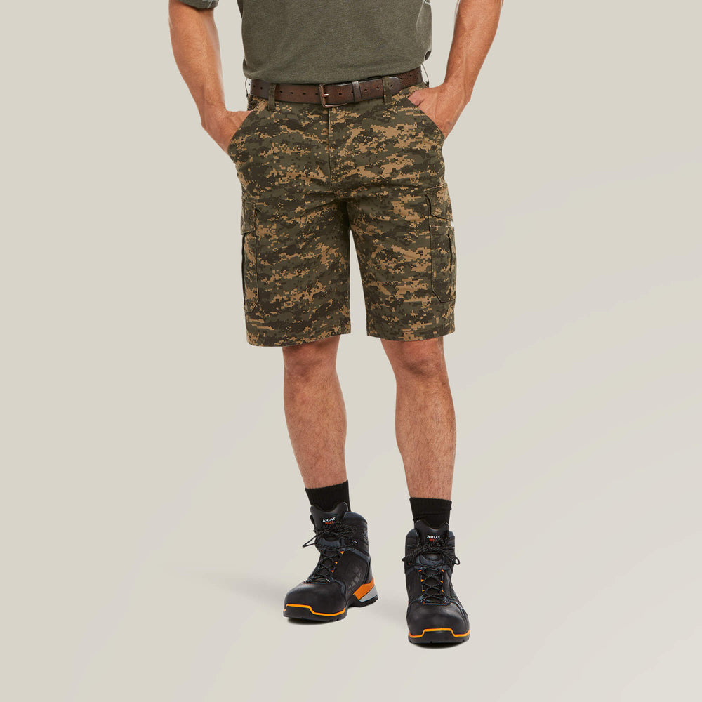 Rebar DuraStretch Made Tough Cargo 11" Short Men - OLIVE CAMO