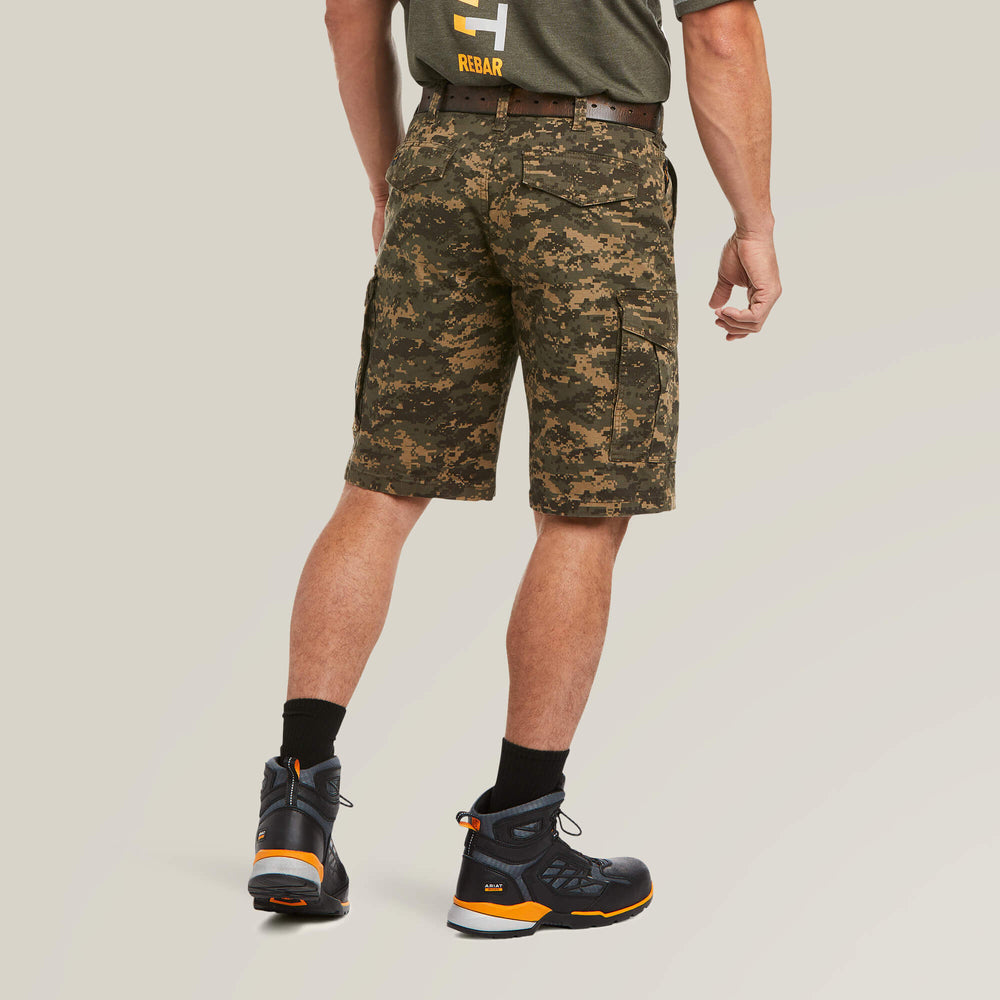 Rebar DuraStretch Made Tough Cargo 11" Short Men - OLIVE CAMO