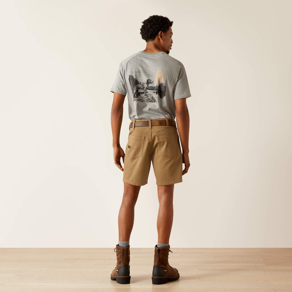 Rebar DuraStretch Made Tough 8" Short Men - FIELD KHAKI