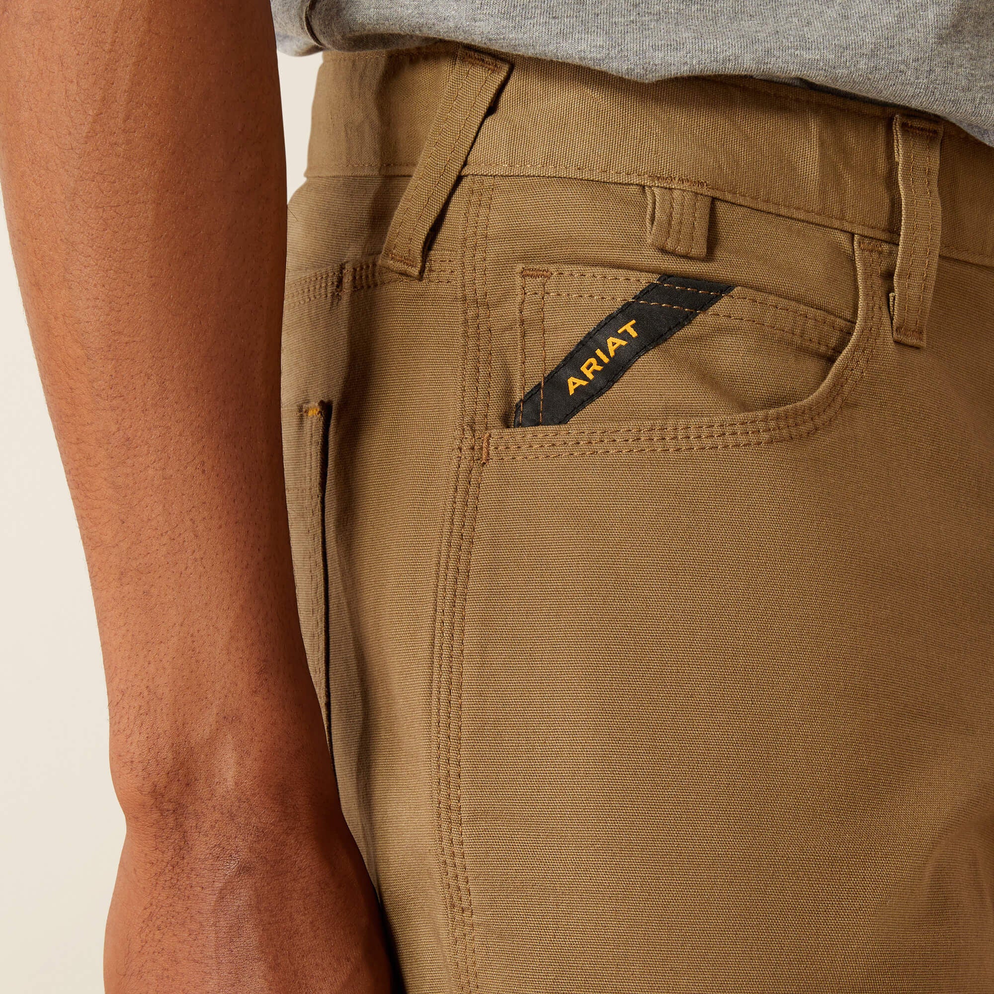 Rebar DuraStretch Made Tough 8" Short Men - FIELD KHAKI