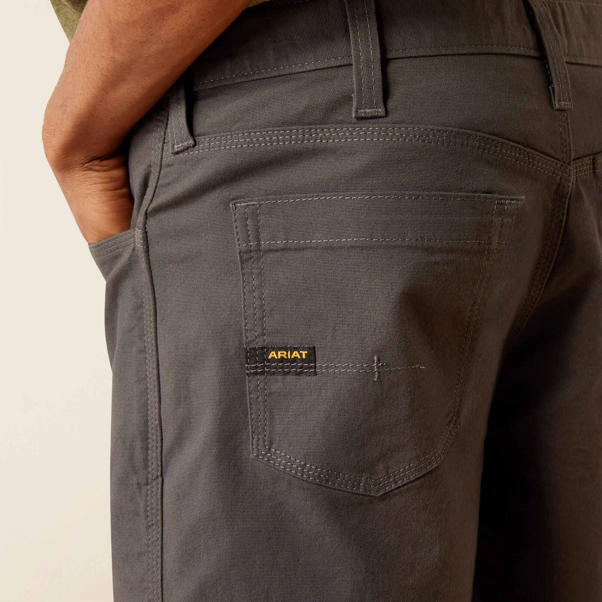 Rebar DuraStretch Made Tough 8" Short Men - REBAR GREY