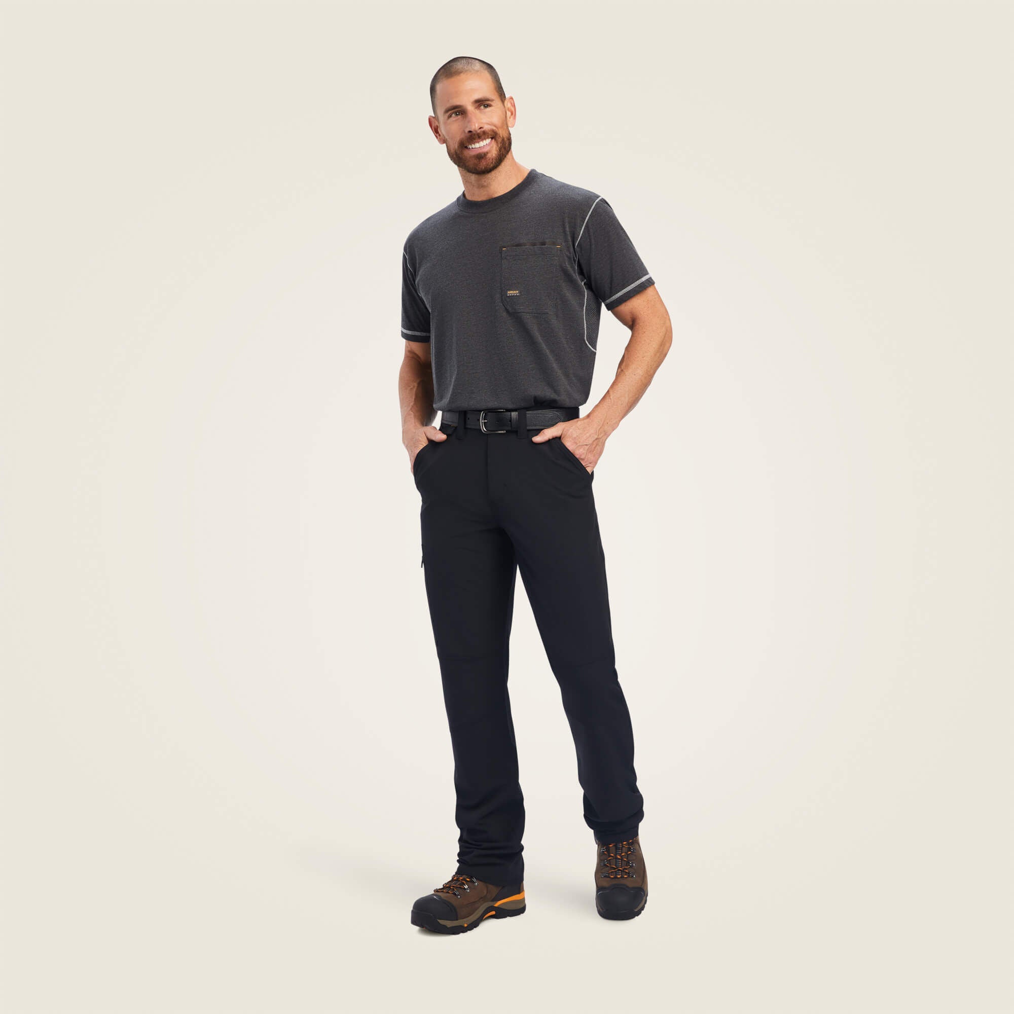 Rebar M5 Straight DuraStretch DriTEK Softshell Straight Pant Men - BLACK