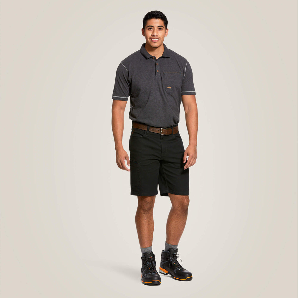 Rebar DuraStretch Made Tough 10" Short Men - BLACK