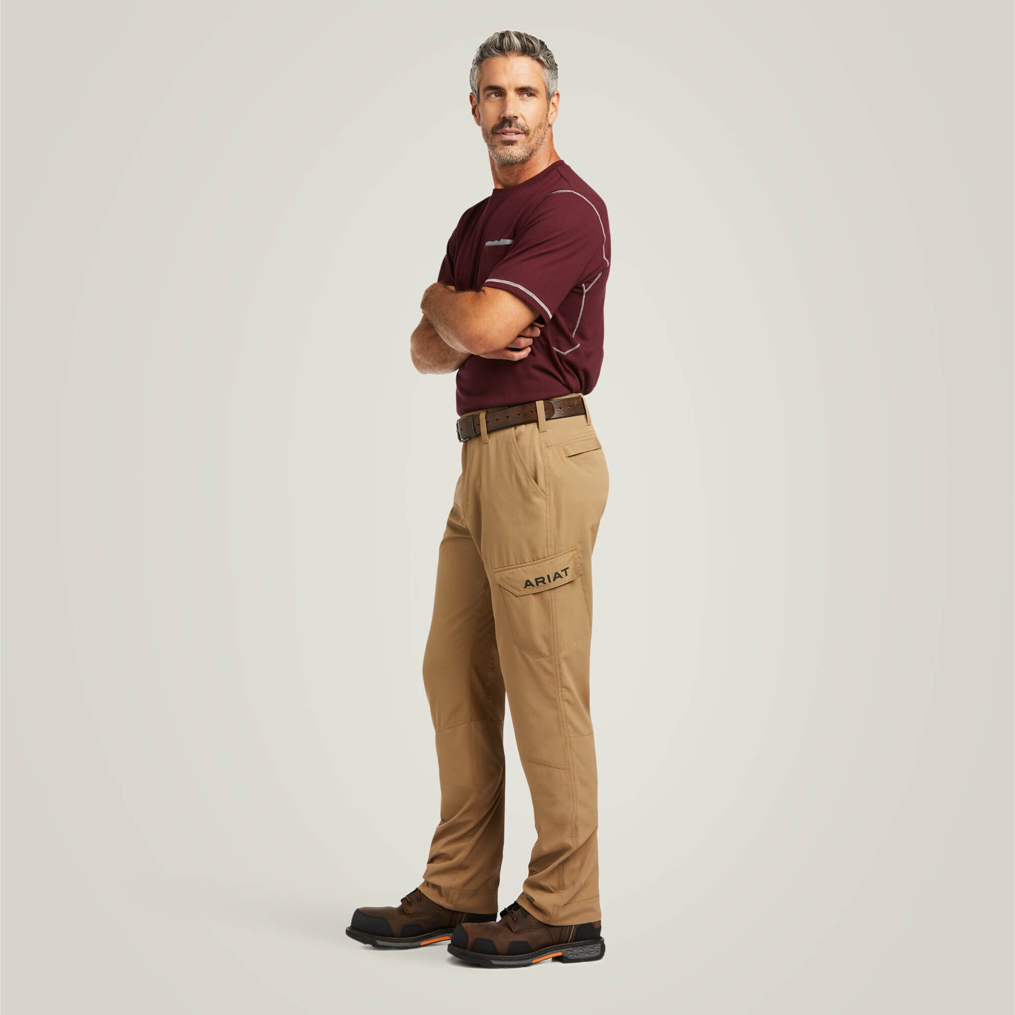 Rebar M5 Straight Work Flow Ultralight Stackable Straight Leg Pant Men - FIELD KHAKI