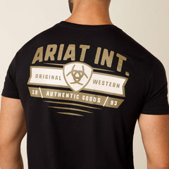 Ariat Banner Badge T-Shirt Men - BLACK